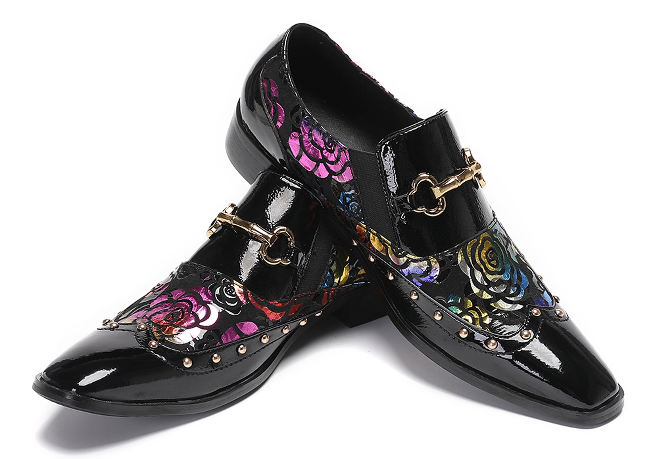 Men's Gold Chain Casual Dress Loafers