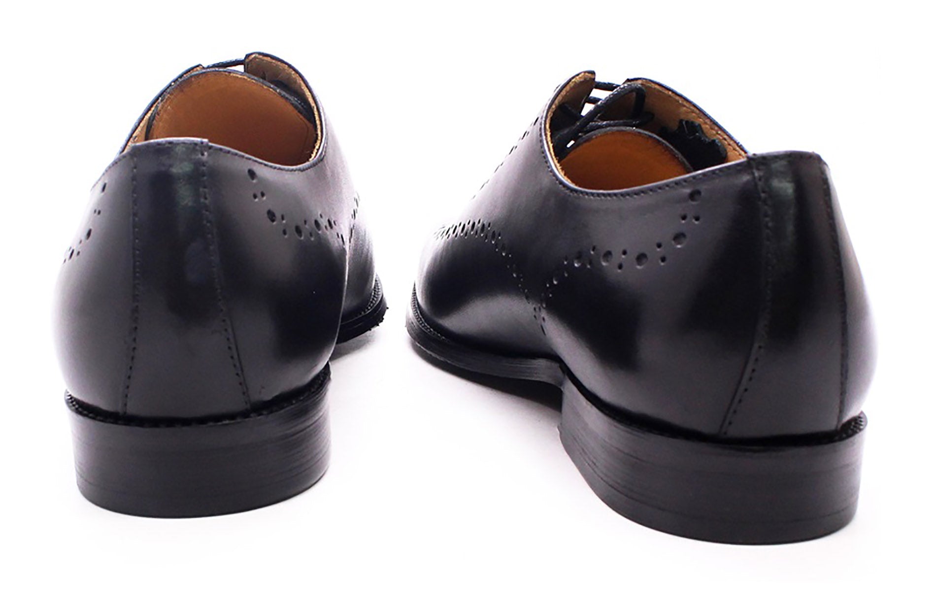 Men's Handmade Formal Plain Toe Wingtips Brouges Oxfords