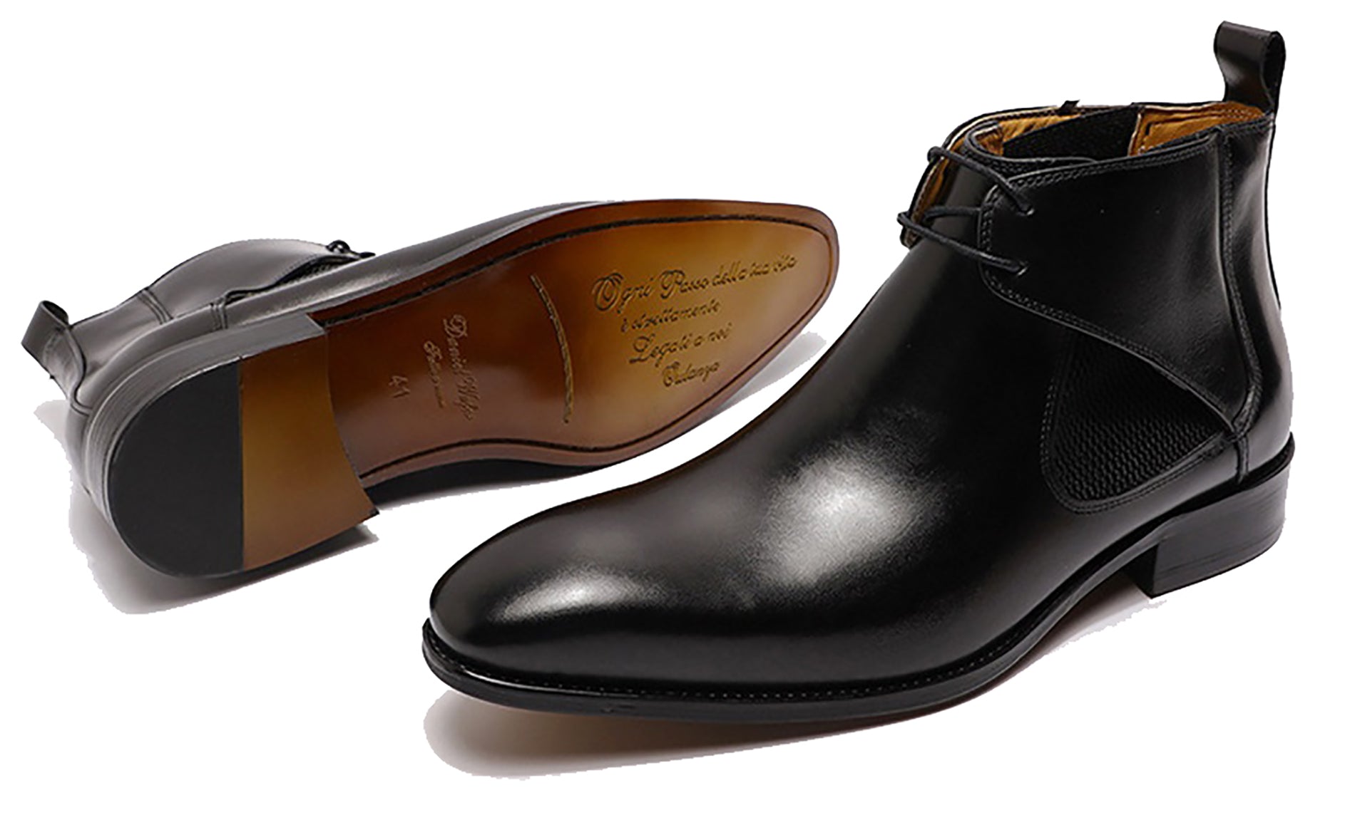 Botas Chukka de vestir Chelsea Foaml hechas a mano para hombre