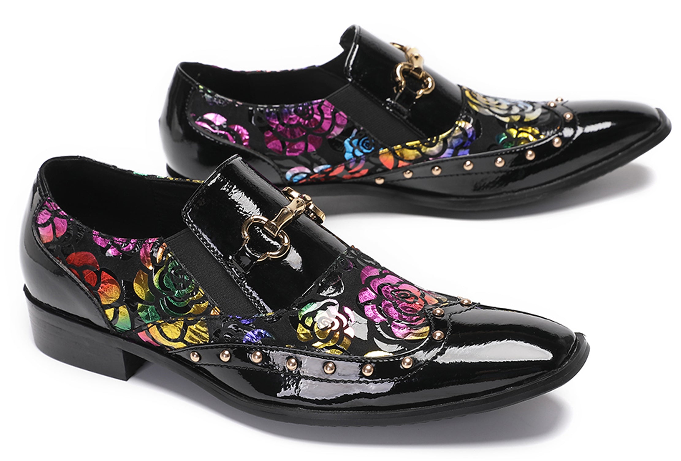 Men's Gold Chain Casual Dress Loafers