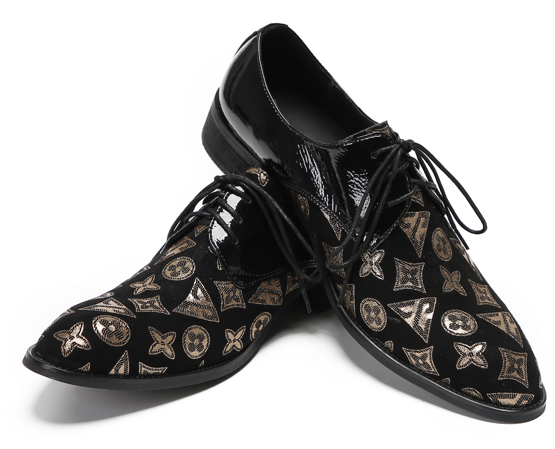 Mens Two Tone Derby Prom Casual Shoes