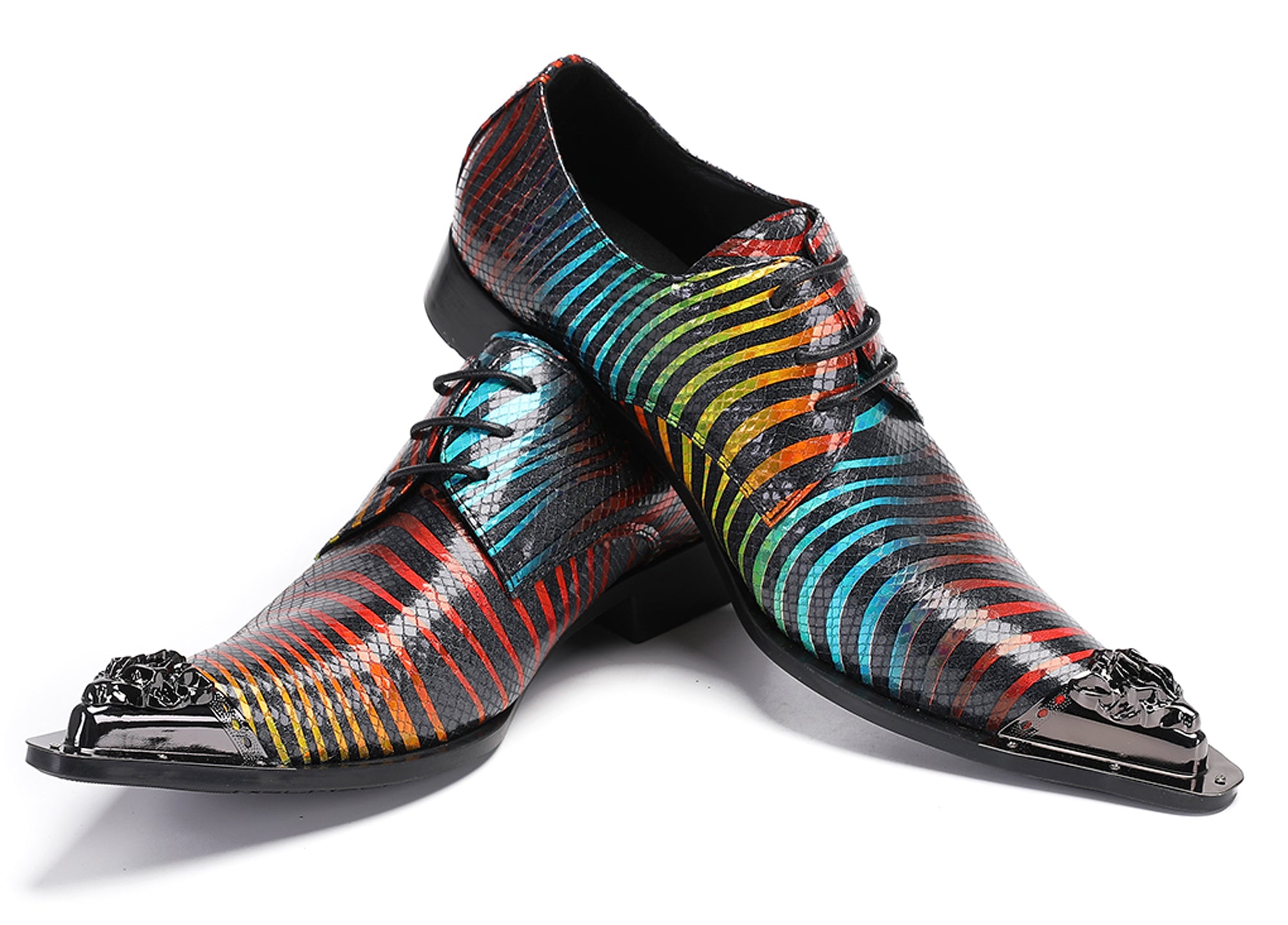 Mens Casual Dress Oxfords Western Shoes
