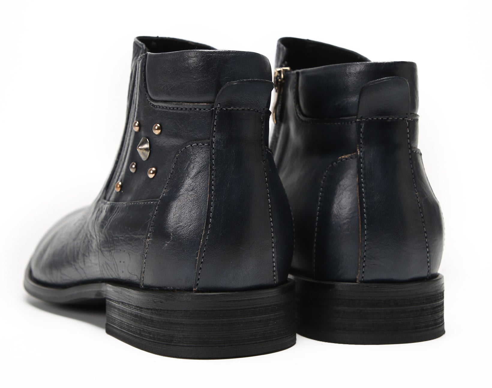Mens Leather Chelsea Boots Casual Party