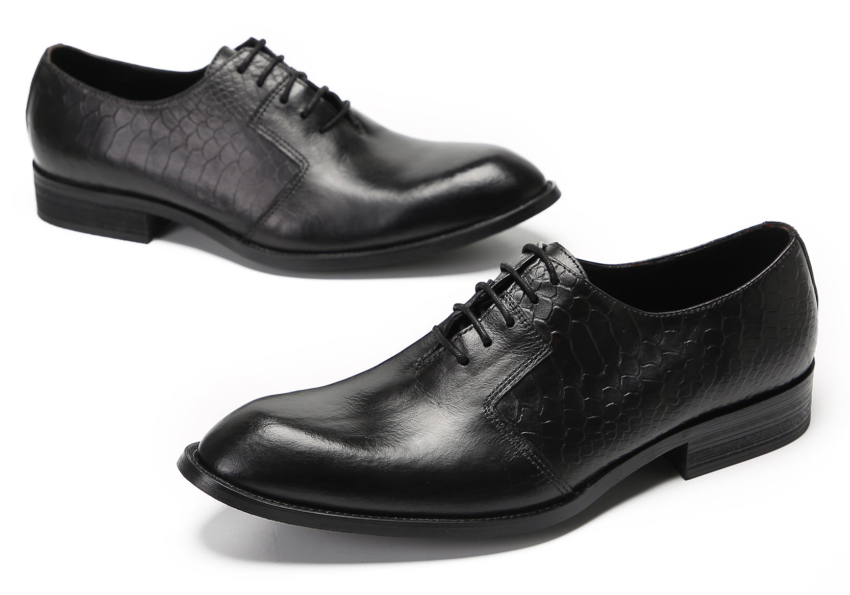 Mens Crocodile Printed Wedding Oxfords Tuxedo Shoes