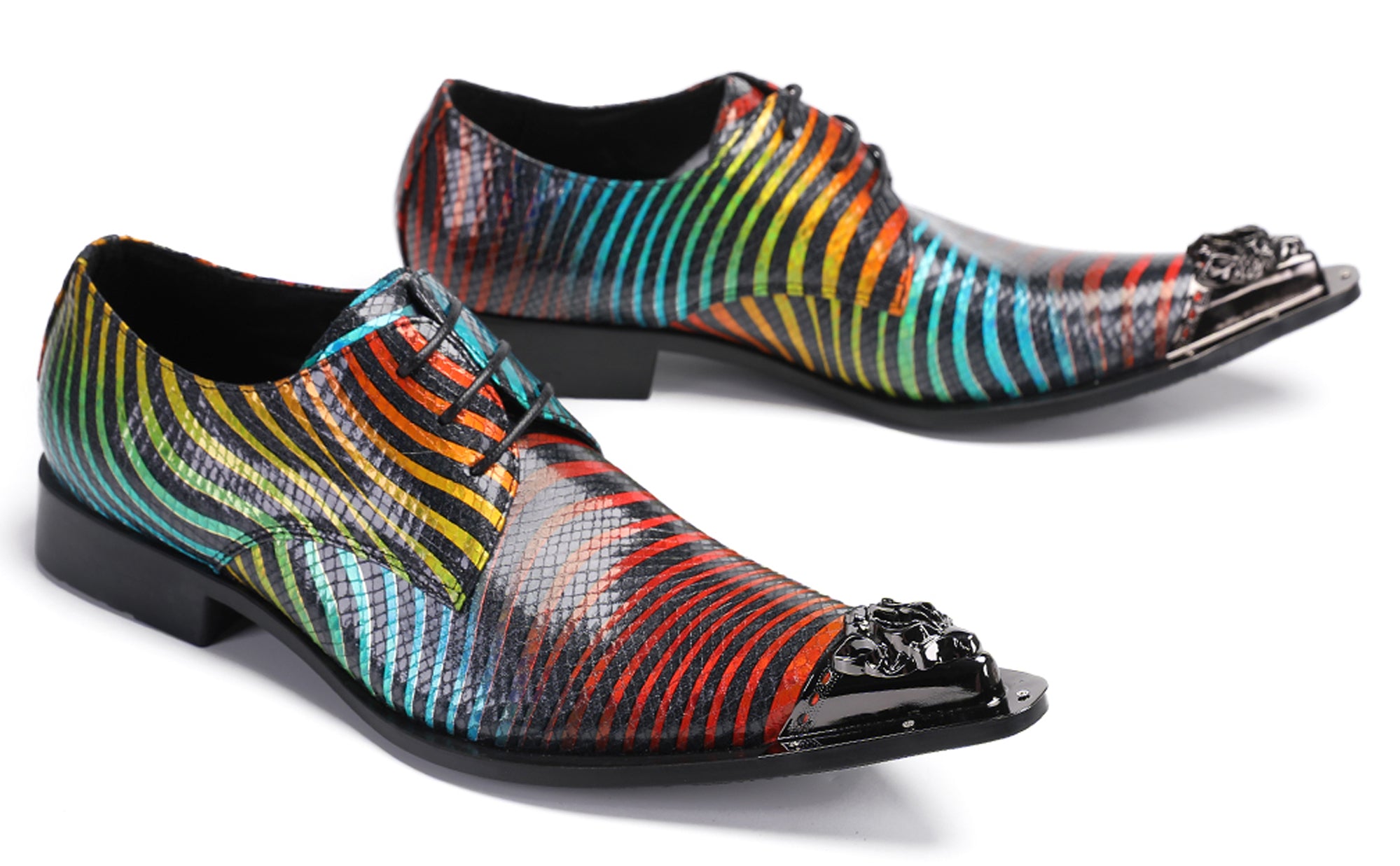 Mens Casual Dress Oxfords Western Shoes
