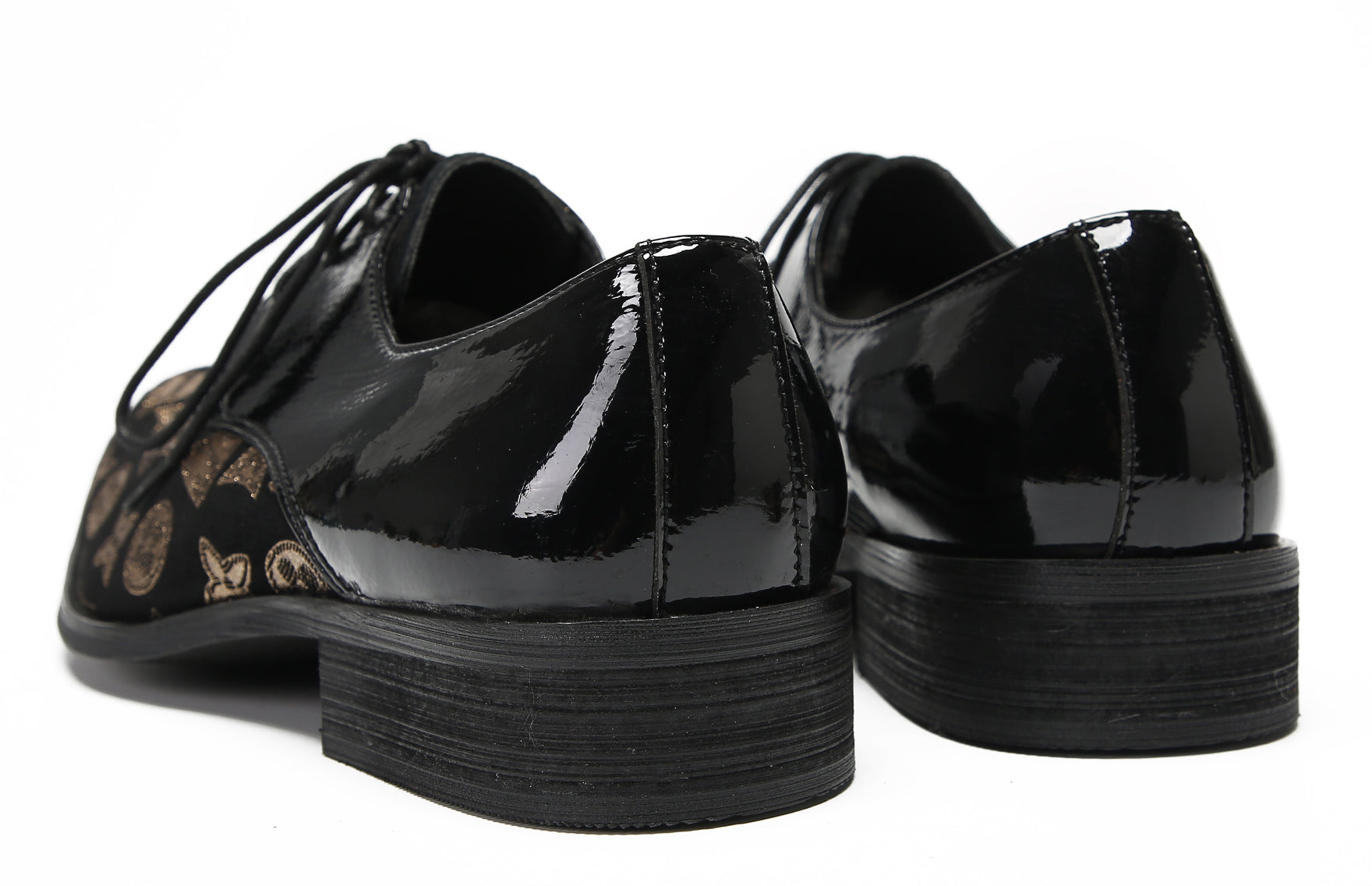Mens Two Tone Derby Prom Casual Shoes