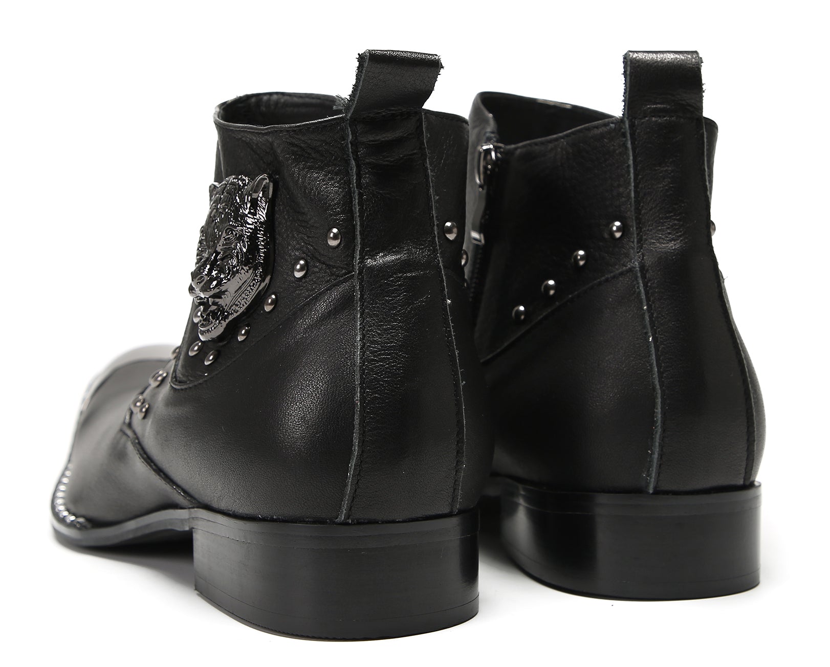 Mens Metal Tip Casual Western Boots