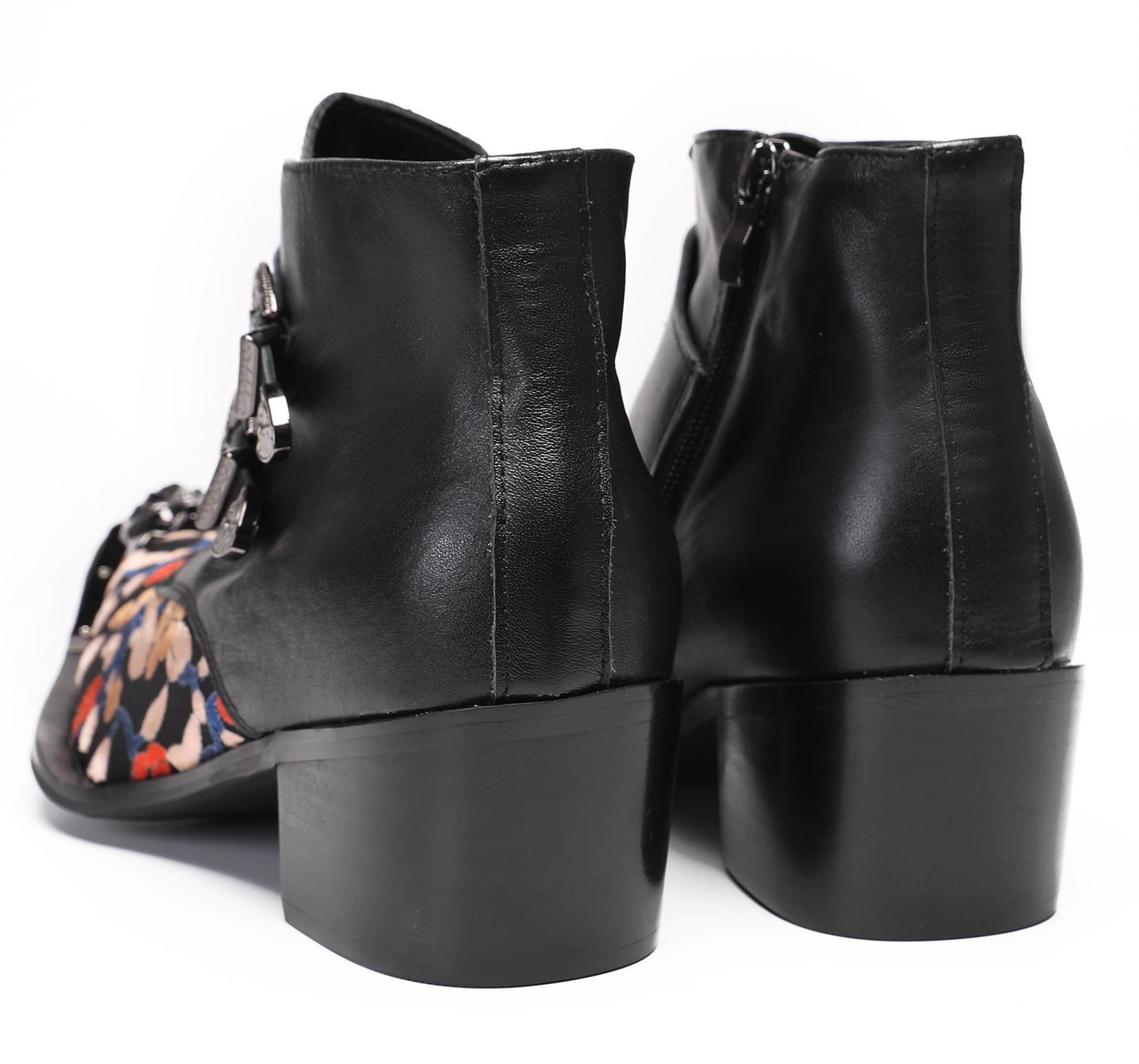 Mens Casual Dress Double Buckle Western Boots