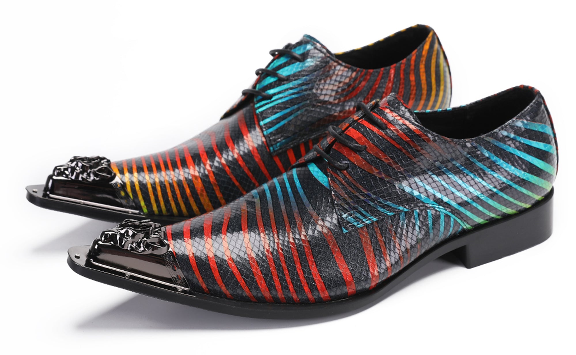 Mens Casual Dress Oxfords Western Shoes