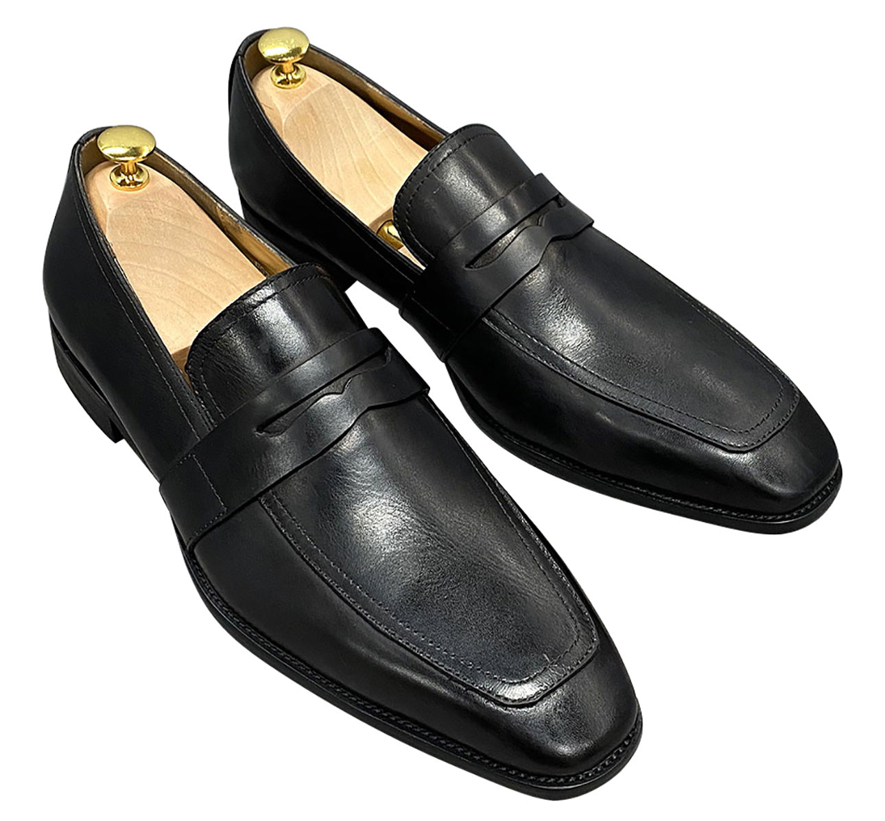 Men's Handmade Dress Formal Silp On Penny Loafers