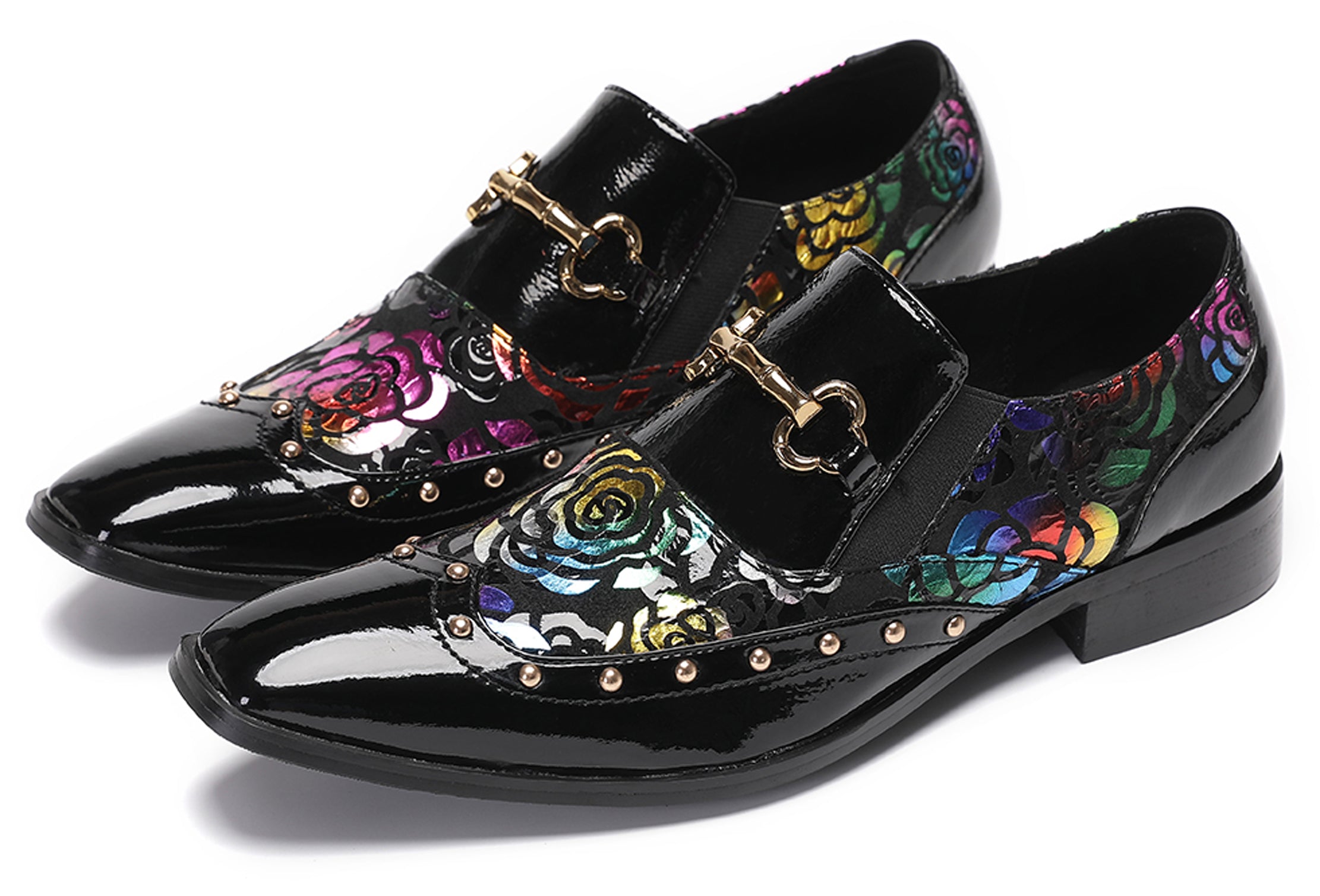 Men's Gold Chain Casual Dress Loafers