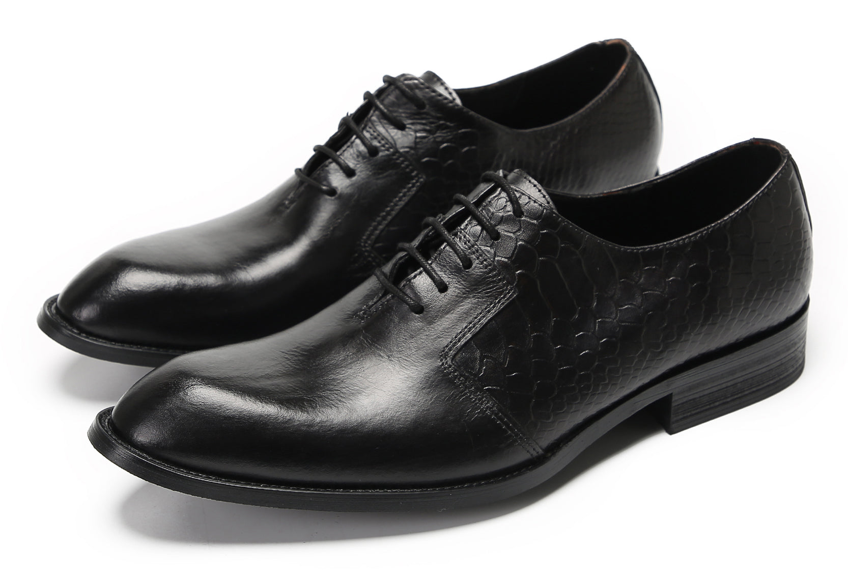Mens Crocodile Printed Wedding Oxfords Tuxedo Shoes
