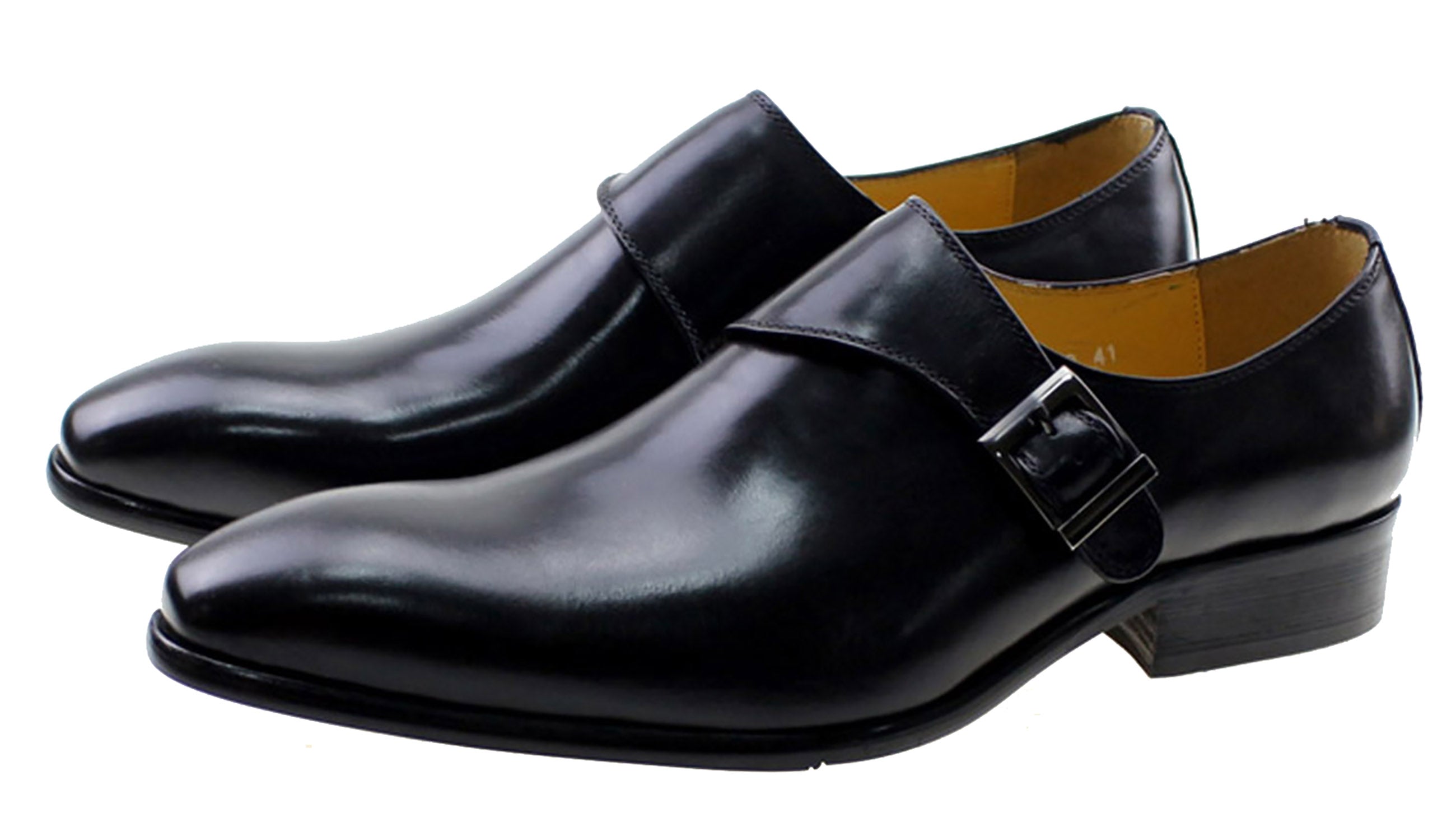 Men's Dress Formal Single Buckle Monk Strap Loafers