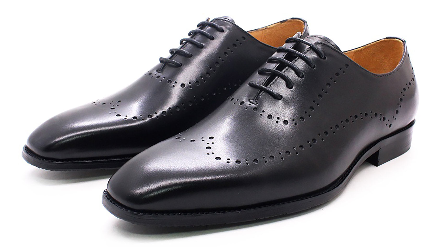 Men's Handmade Formal Plain Toe Wingtips Brouges Oxfords