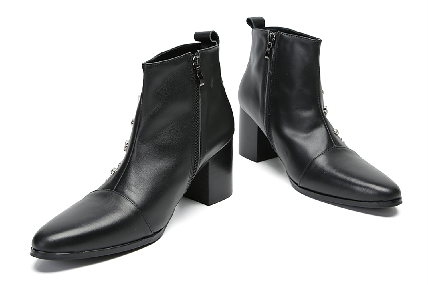Botas informales duras con decoración completa Samll novedosas para hombre