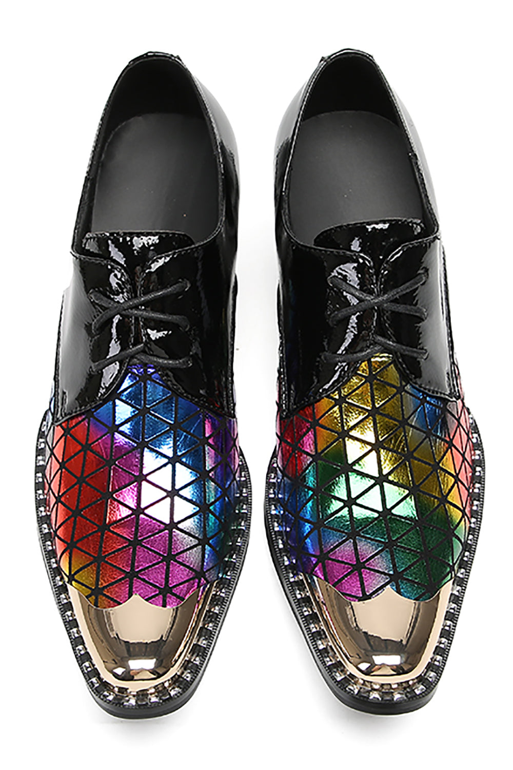 Men's Colorful Plaids Western Derby