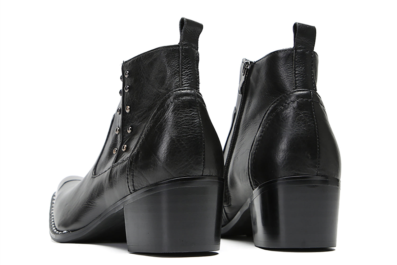 Botas vaqueras con puntera metálica y cuentas para hombre