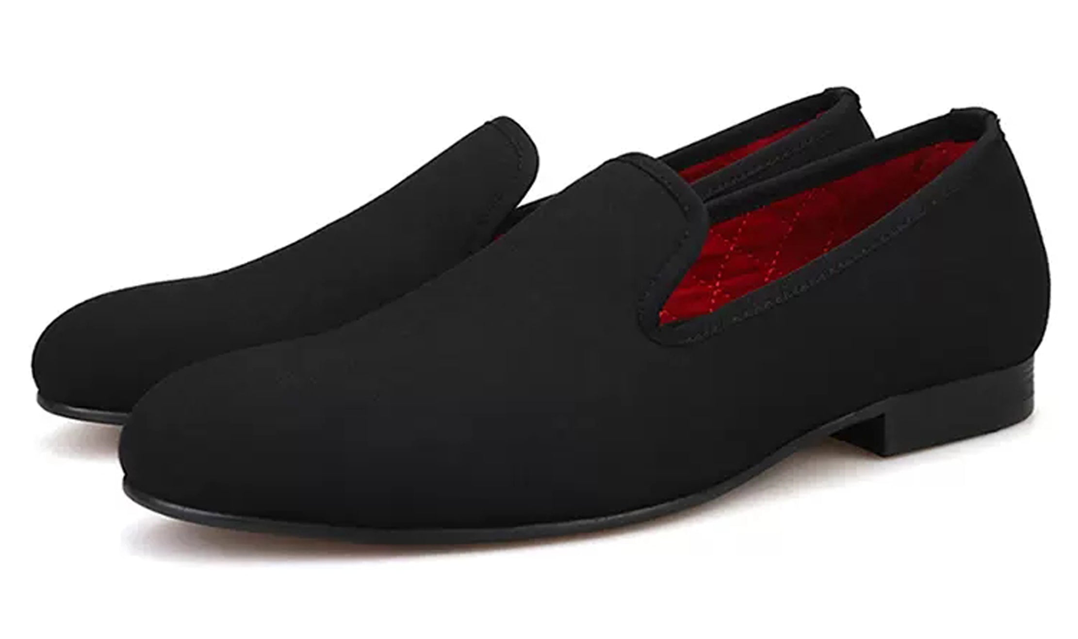 Mens Suede Loafers Formal Slip On Shoes