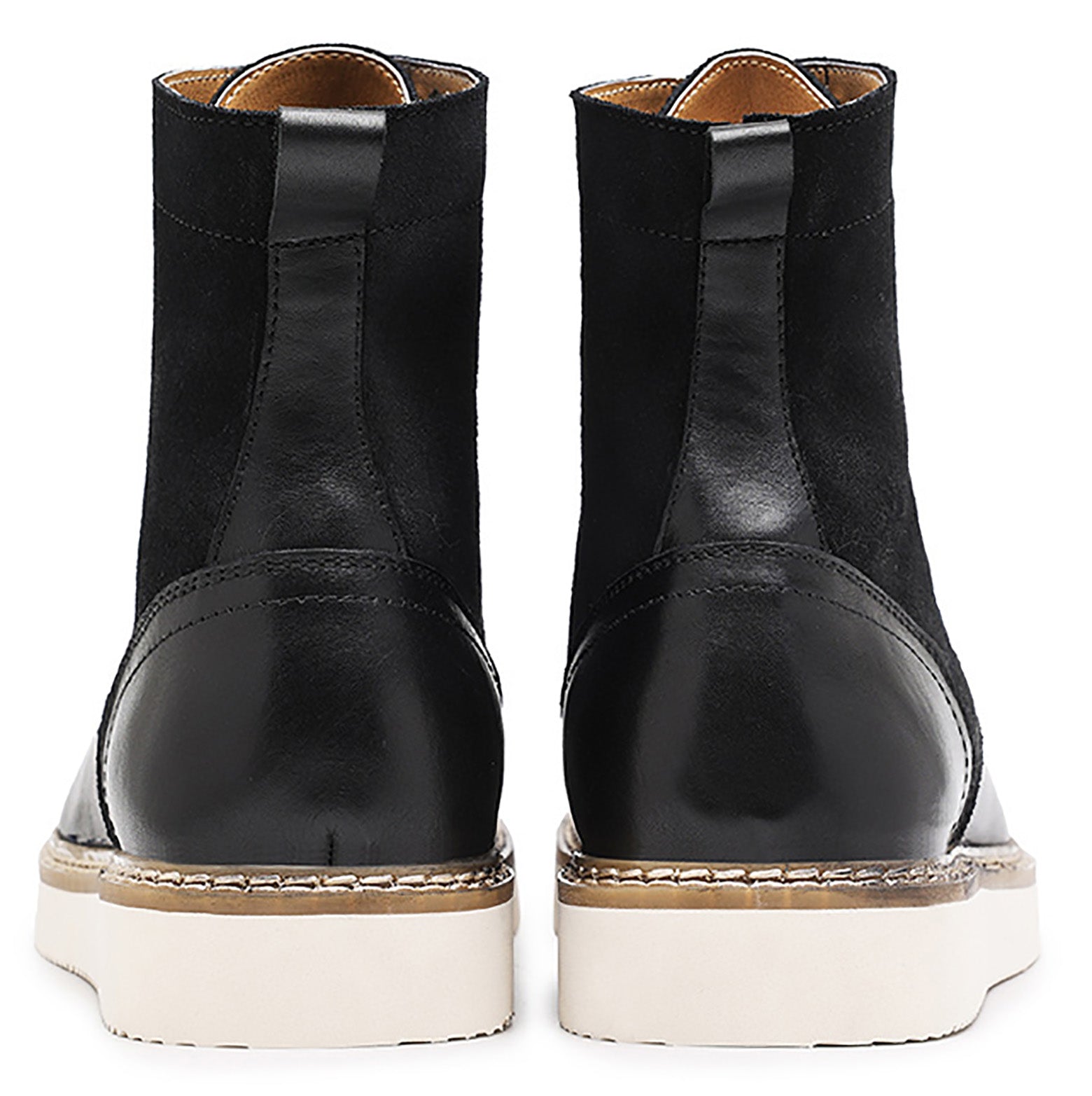 Men's Genuine Leather Lace Up Casual Dress Boots