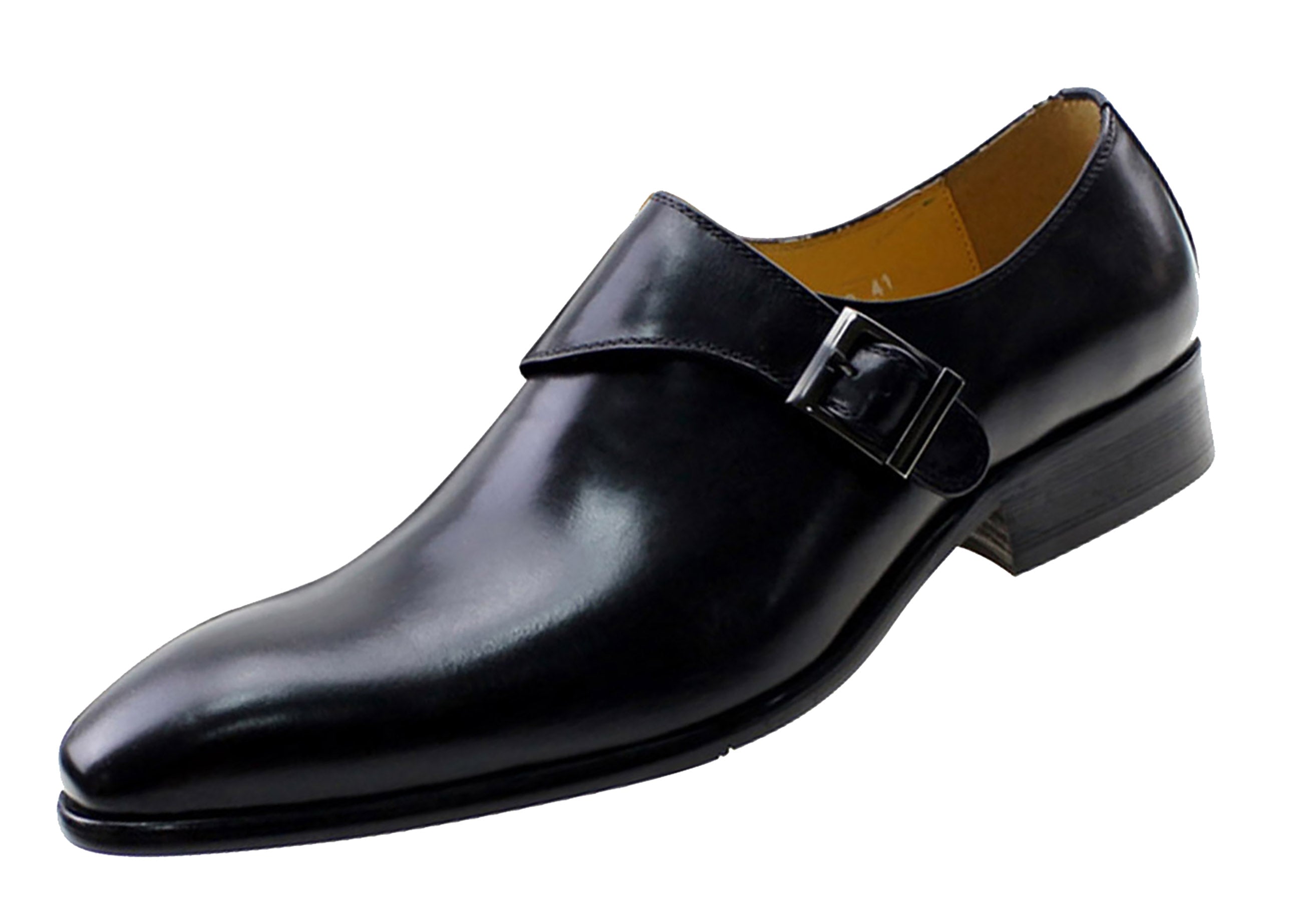 Men's Dress Formal Single Buckle Monk Strap Loafers