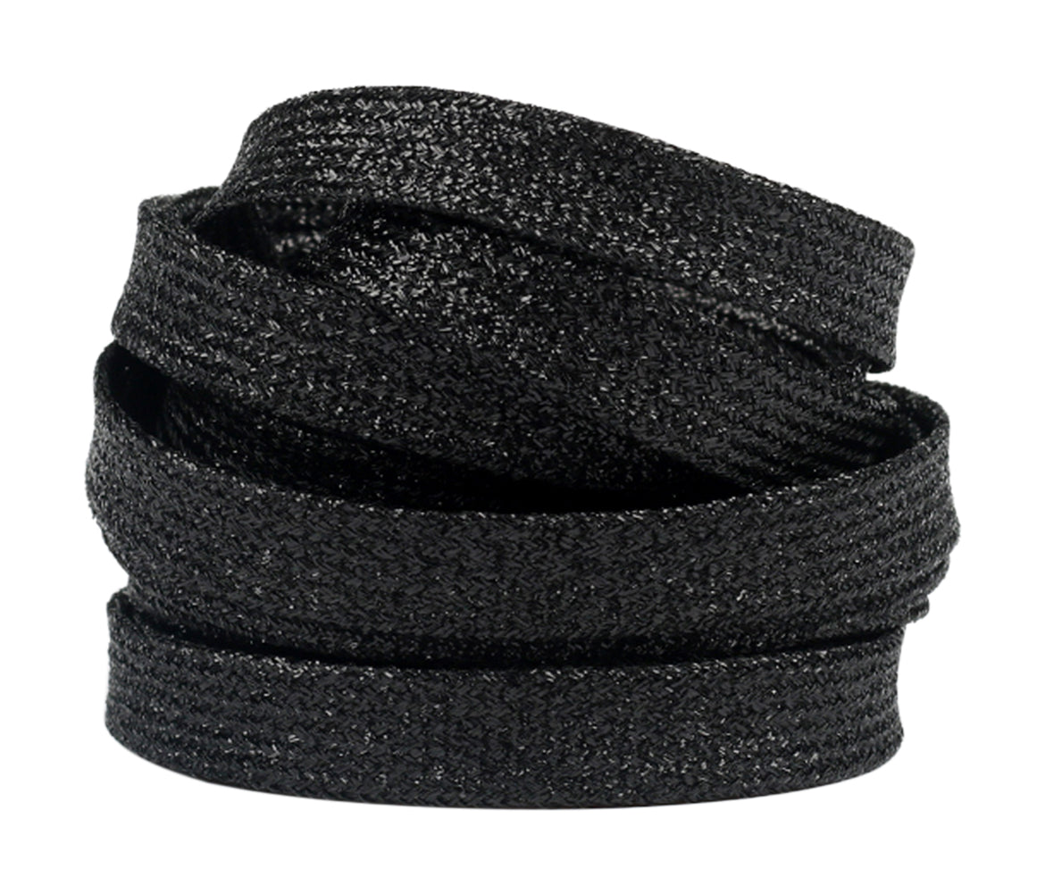 Glitter Flat Shoelaces - 1 Pair Pack BLX-01