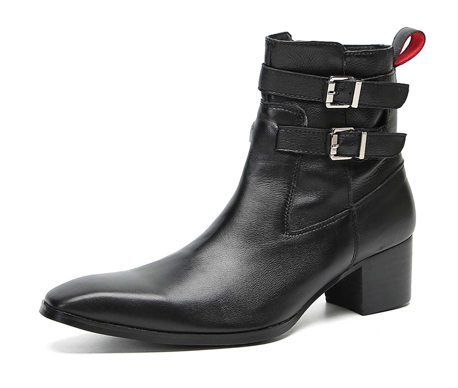 Botas vaqueras con botones dobles y caña alta para hombre