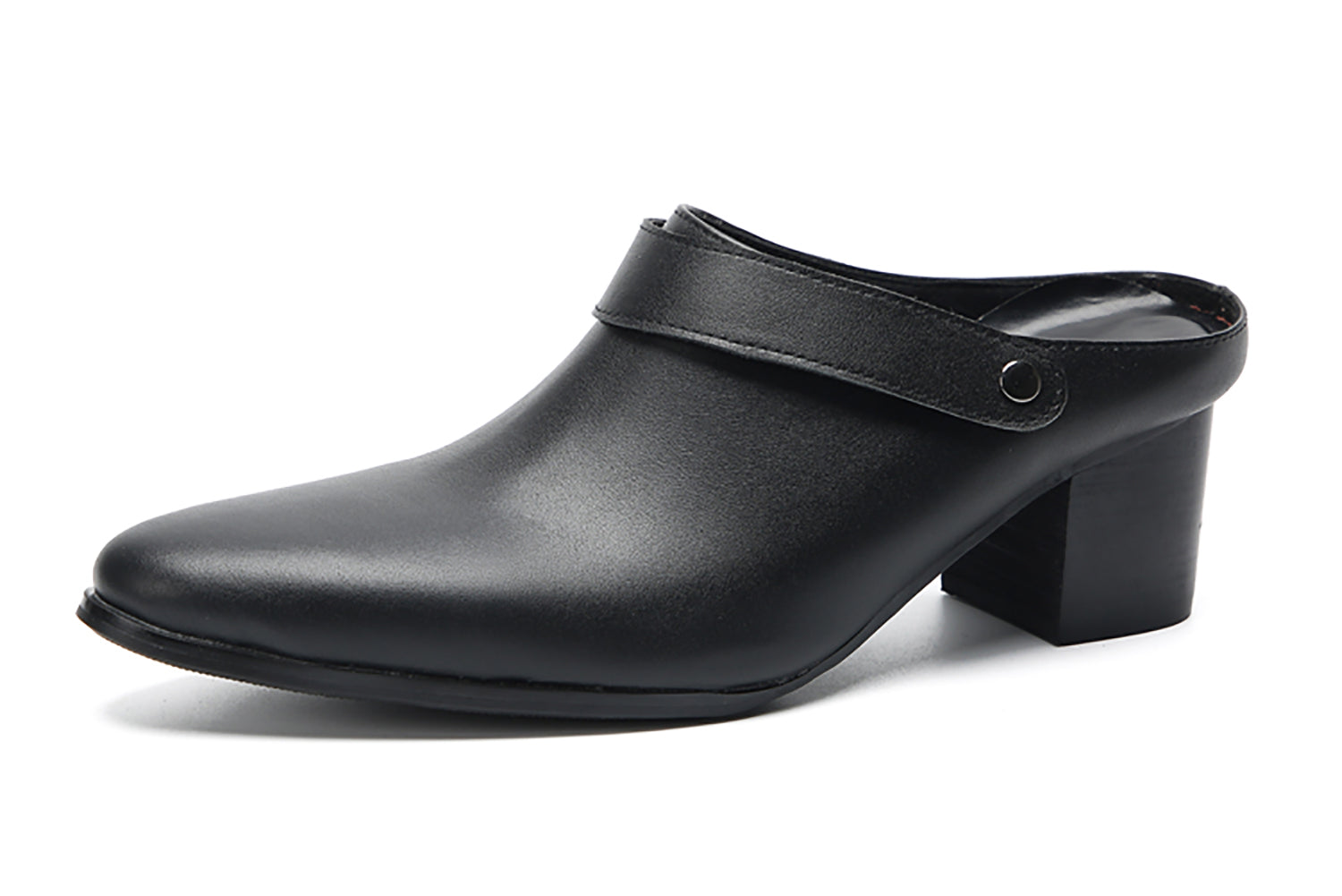 Men's High Heels Slippers Mules