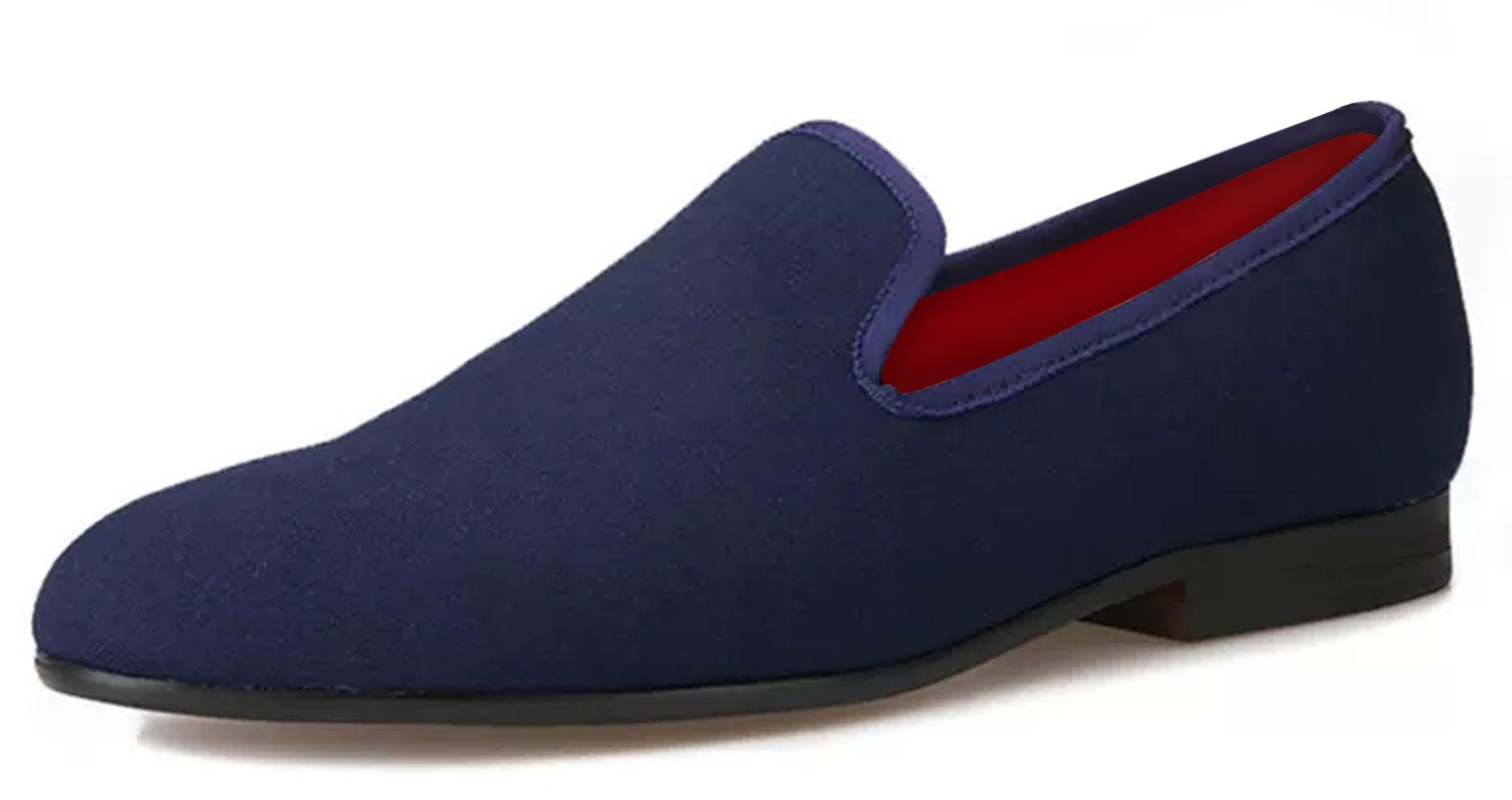Mens Suede Loafers Formal Slip On Shoes