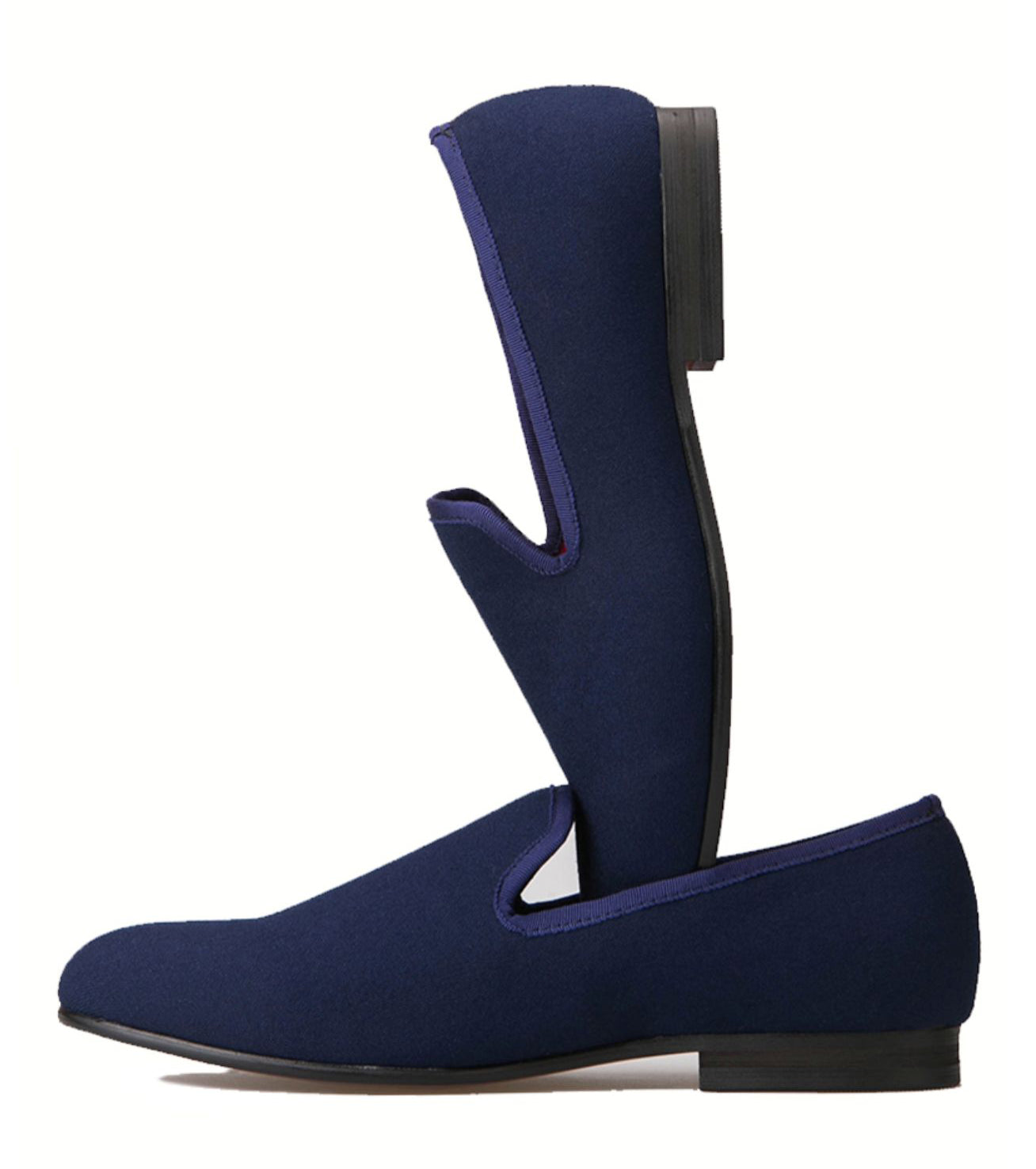 Mens Suede Loafers Formal Slip On Shoes