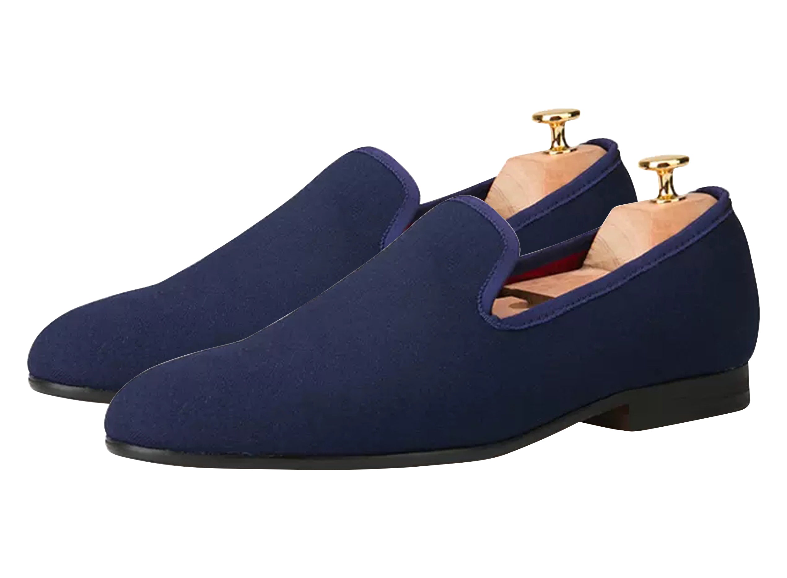 Mens Suede Loafers Formal Slip On Shoes