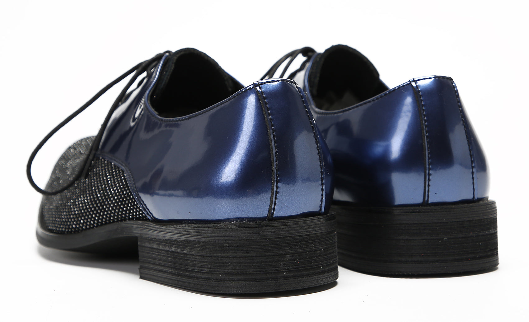 Mens Two Tone Derby Prom Casual Shoes