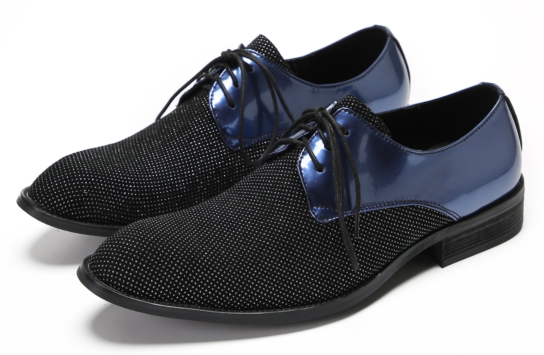Mens Two Tone Derby Prom Casual Shoes