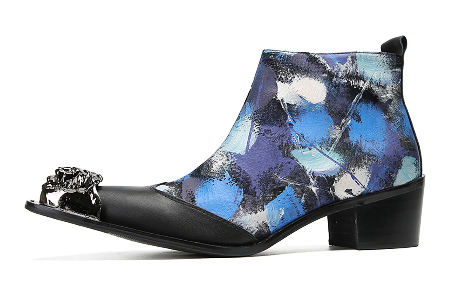 Men's Metal-Wingtip Graffiti Western Boots