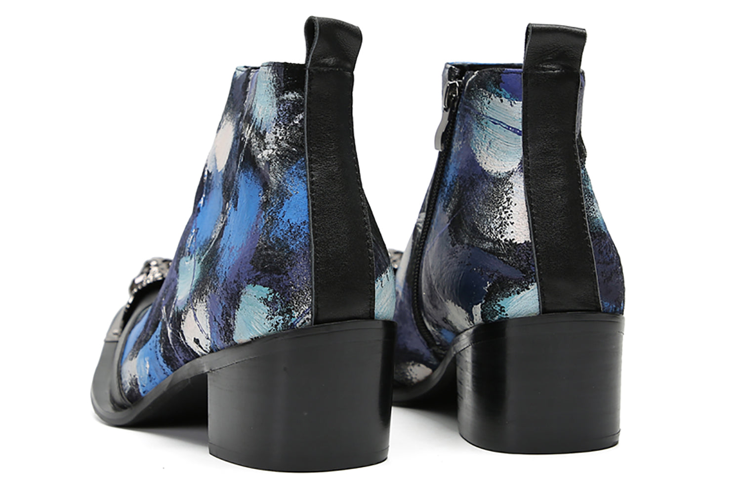 Men's Metal-Wingtip Graffiti Western Boots