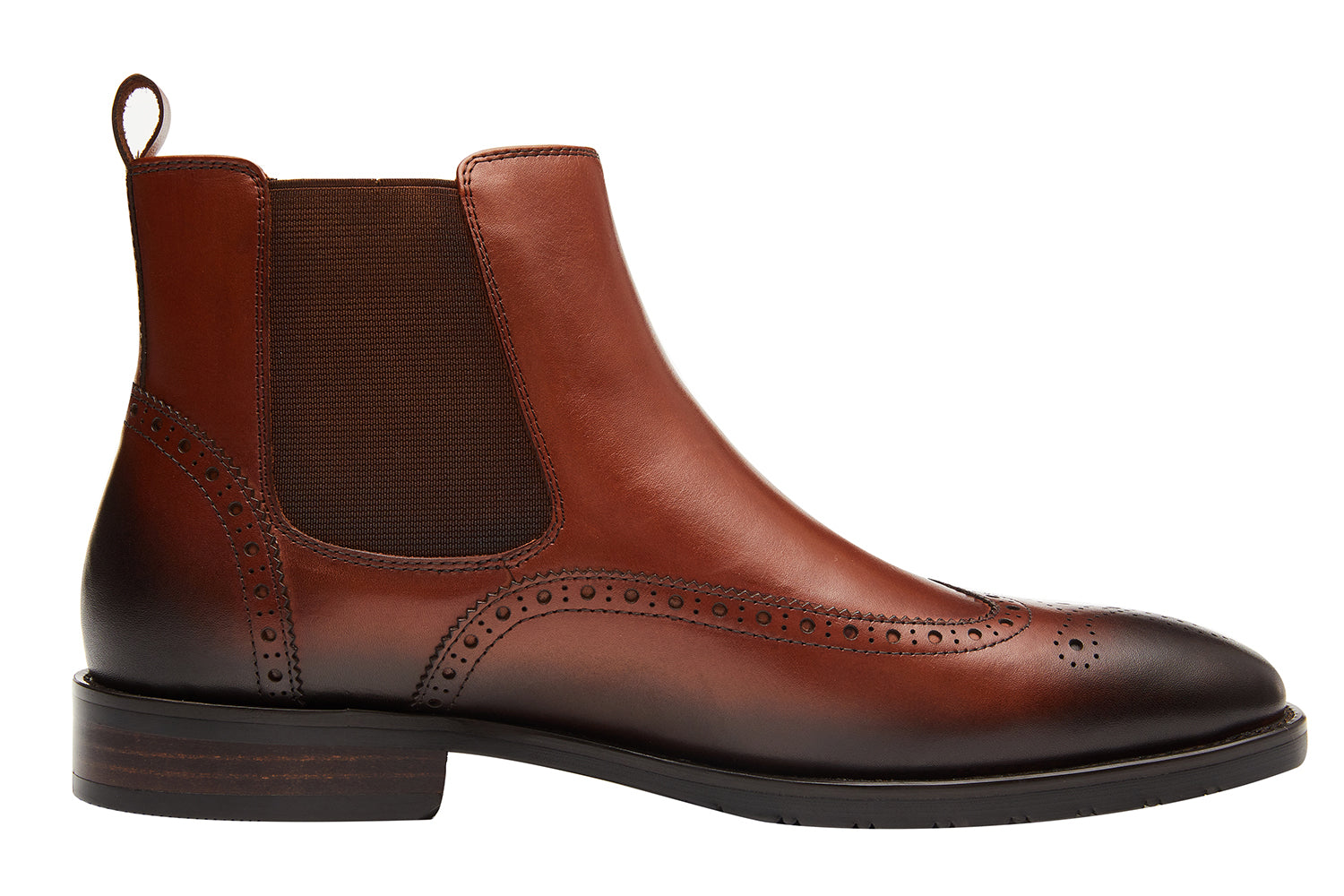 Botas Chelsea clásicas de cuero para hombre