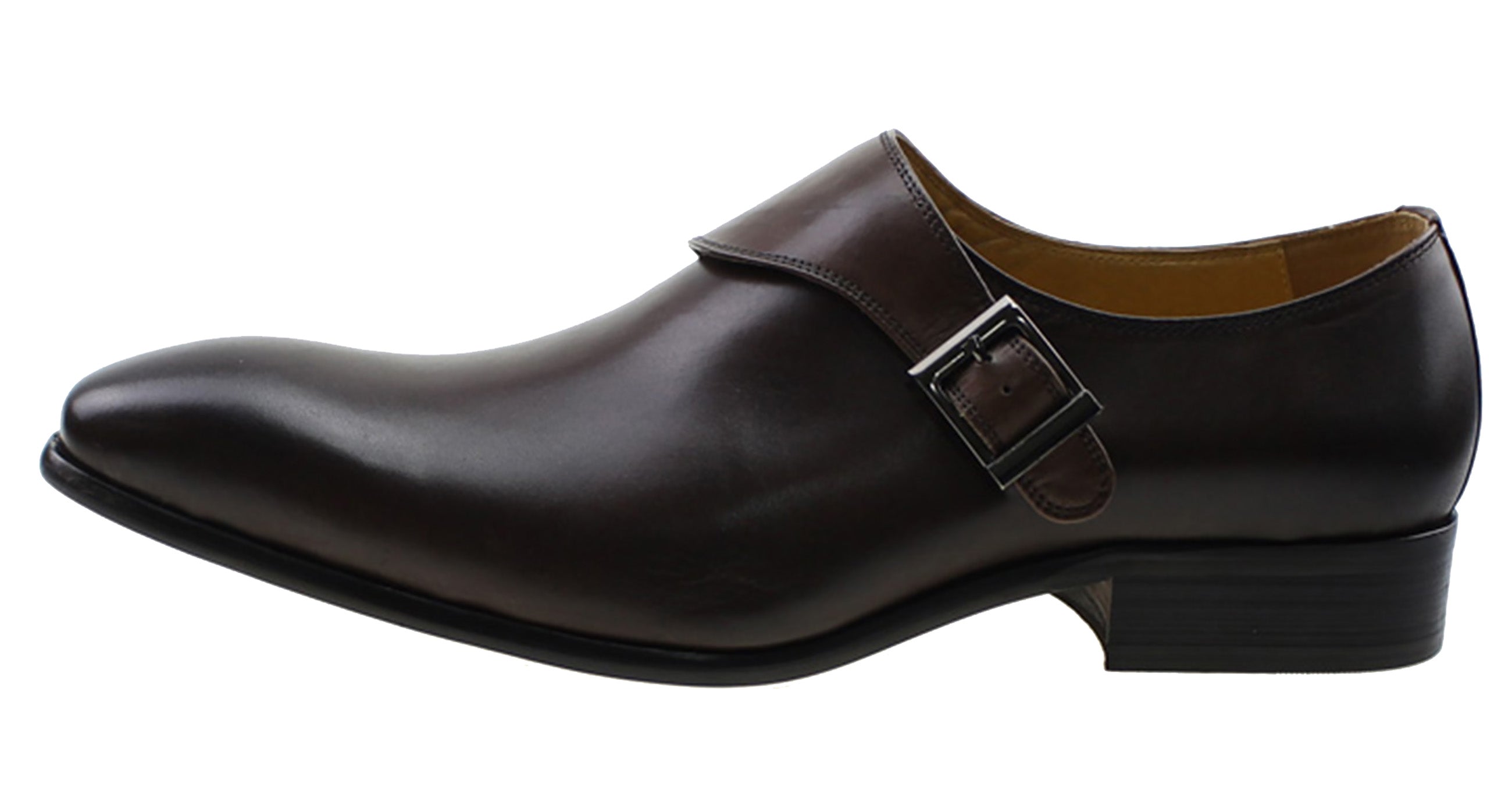 Men's Dress Formal Single Buckle Monk Strap Loafers