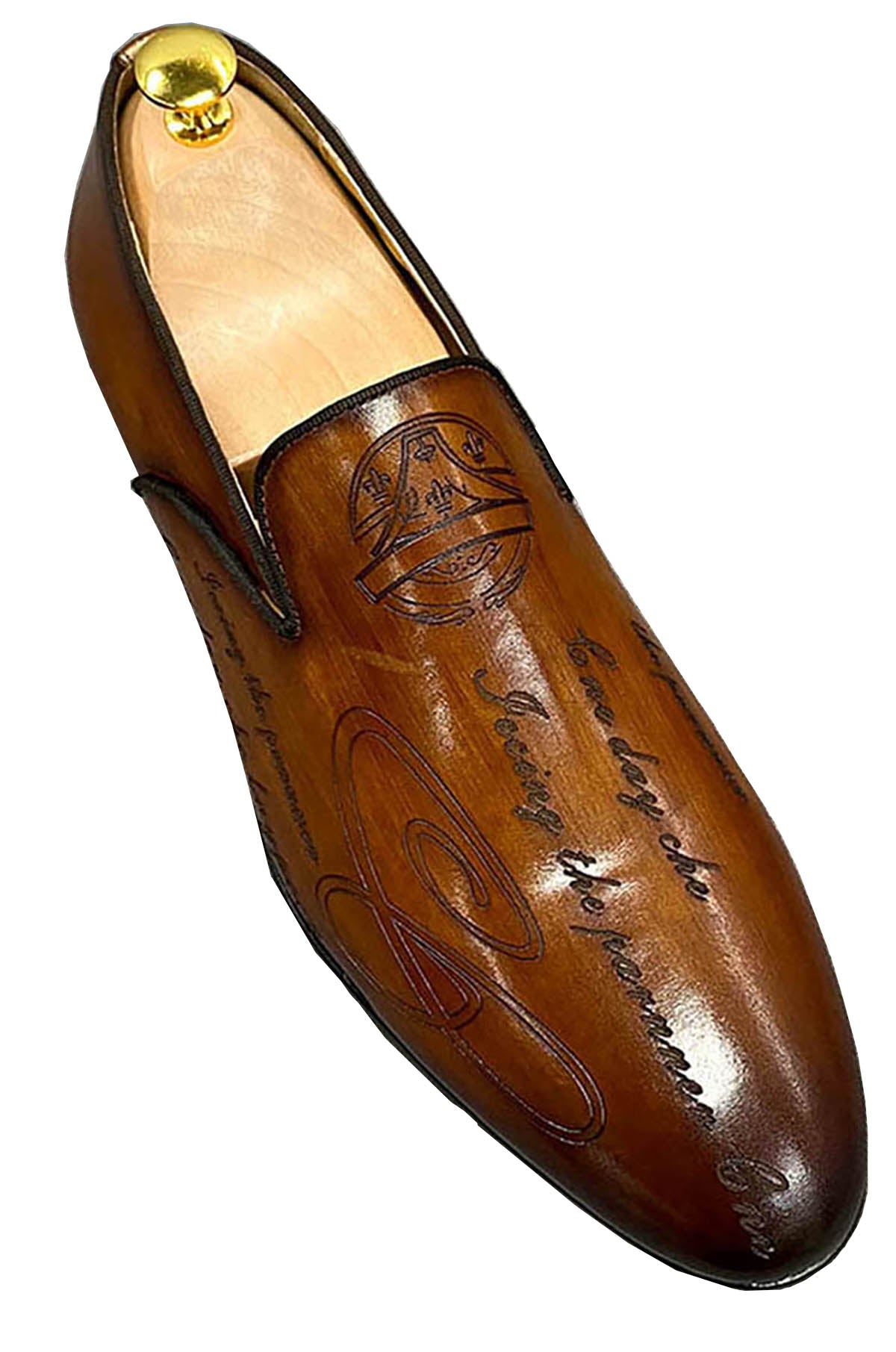 Men's Dress Formal Hand-Painted Penny Loafers