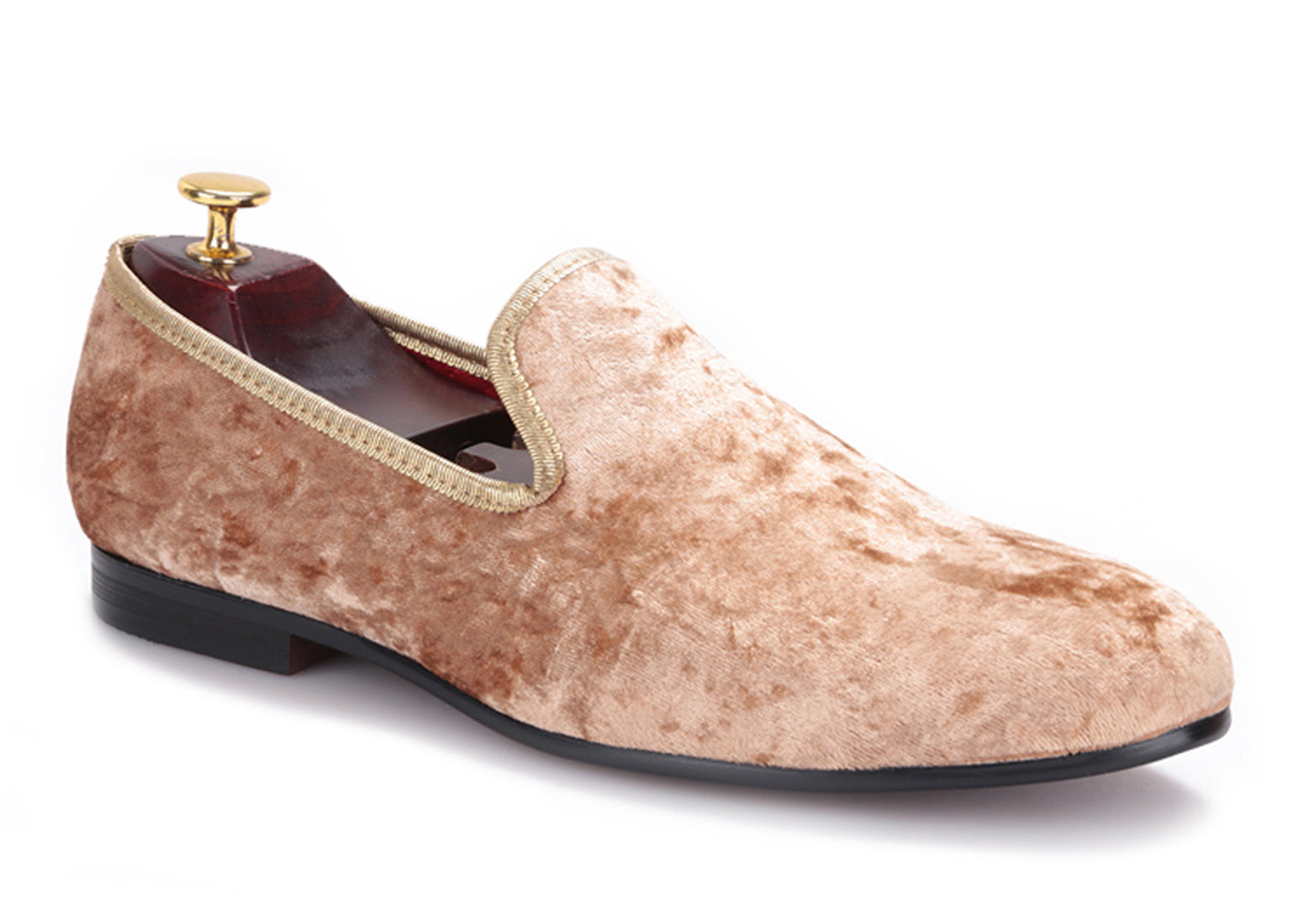 Mens Velvet Penny Loafers Slip On Shoes