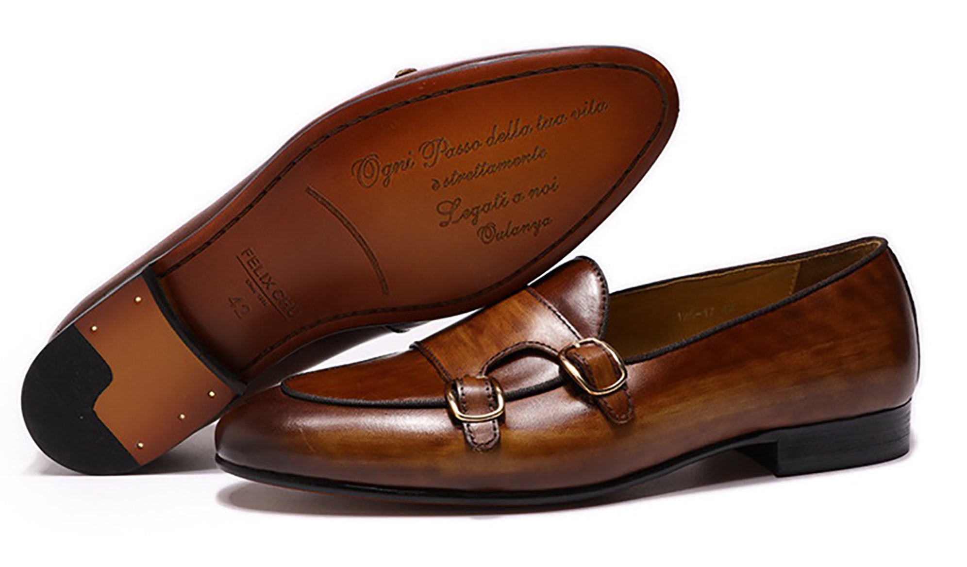 Men's Dress Formal Monk Strap Penny Loafers