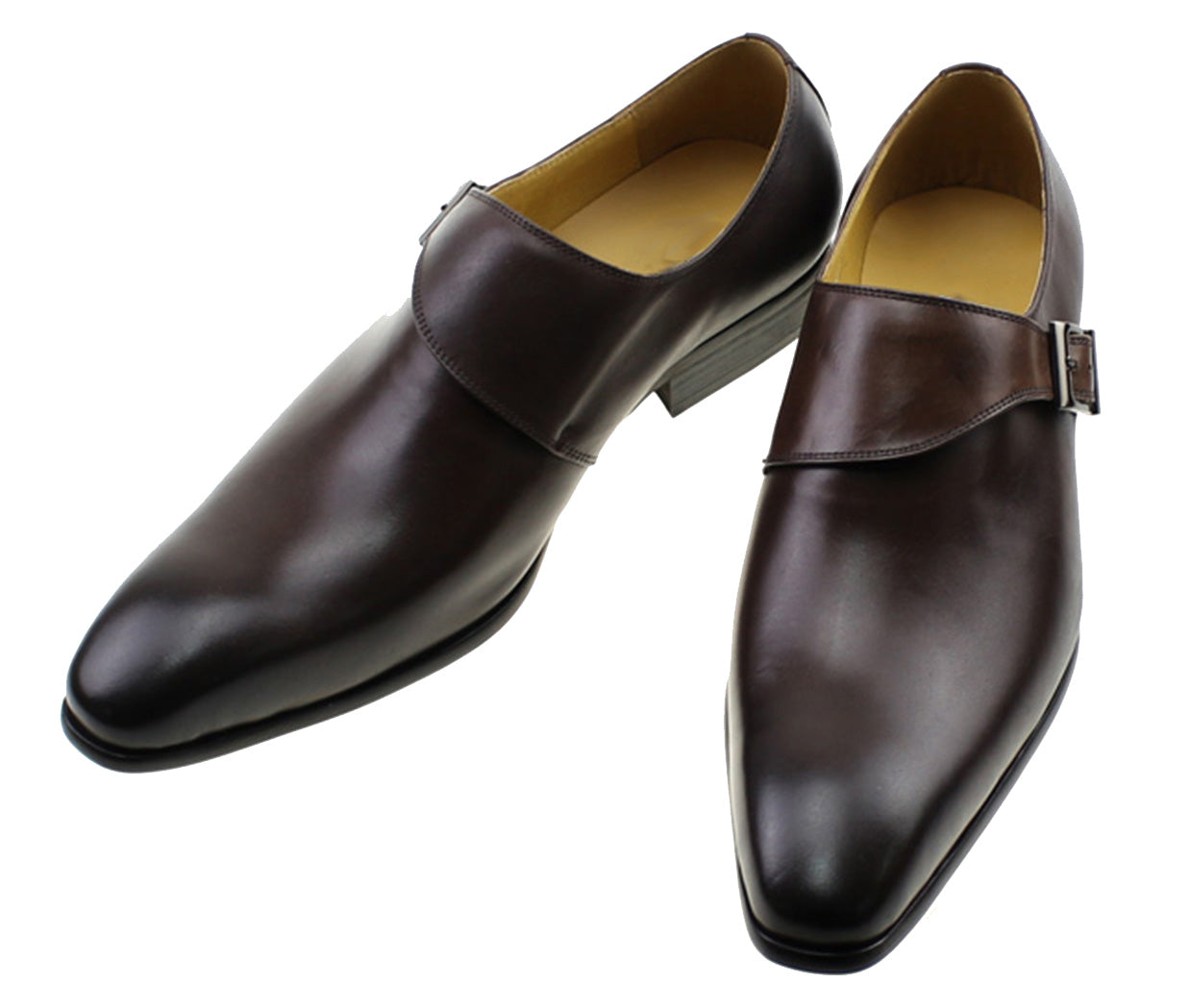 Men's Dress Formal Single Buckle Monk Strap Loafers