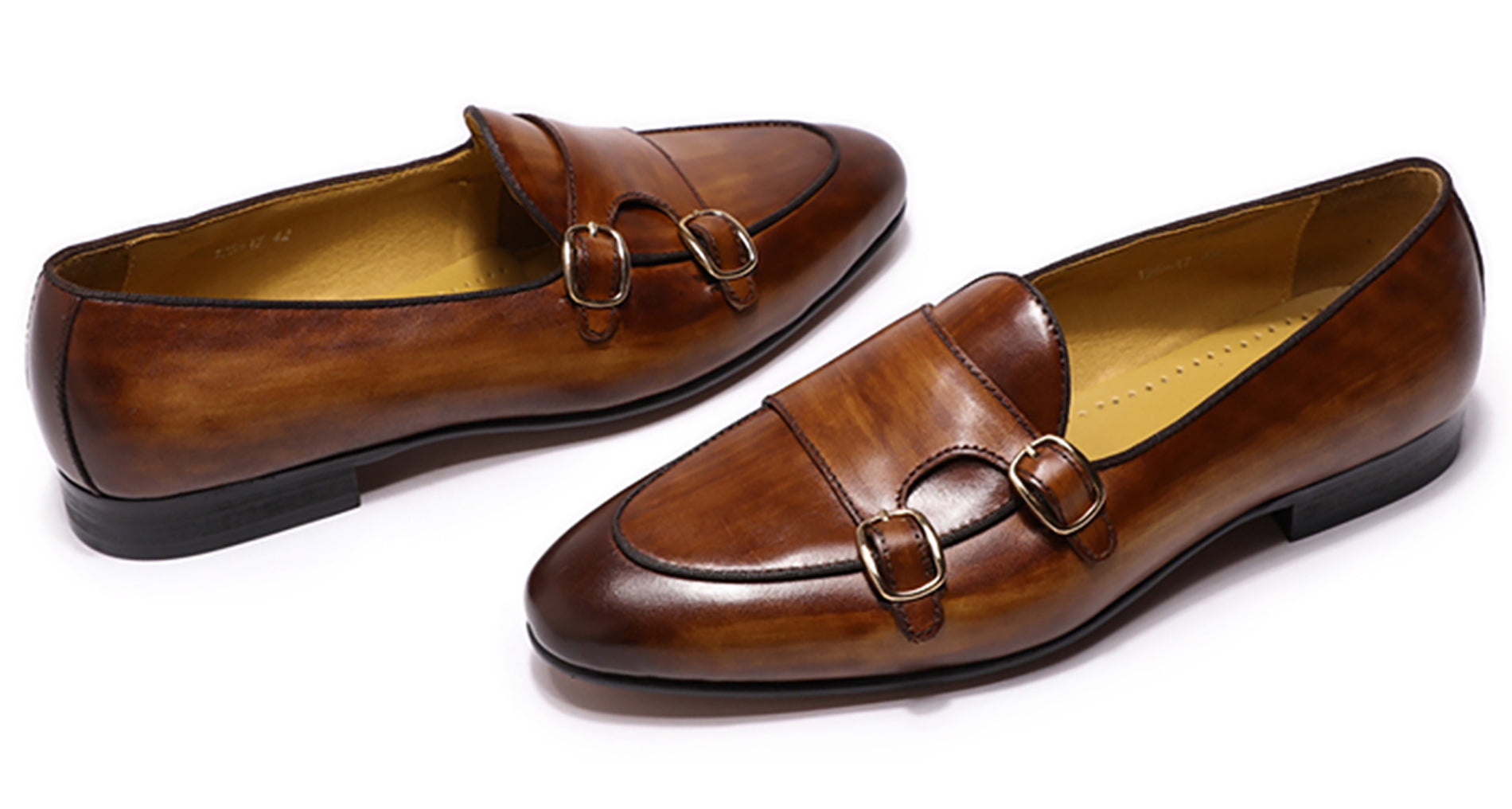 Men's Dress Formal Monk Strap Penny Loafers