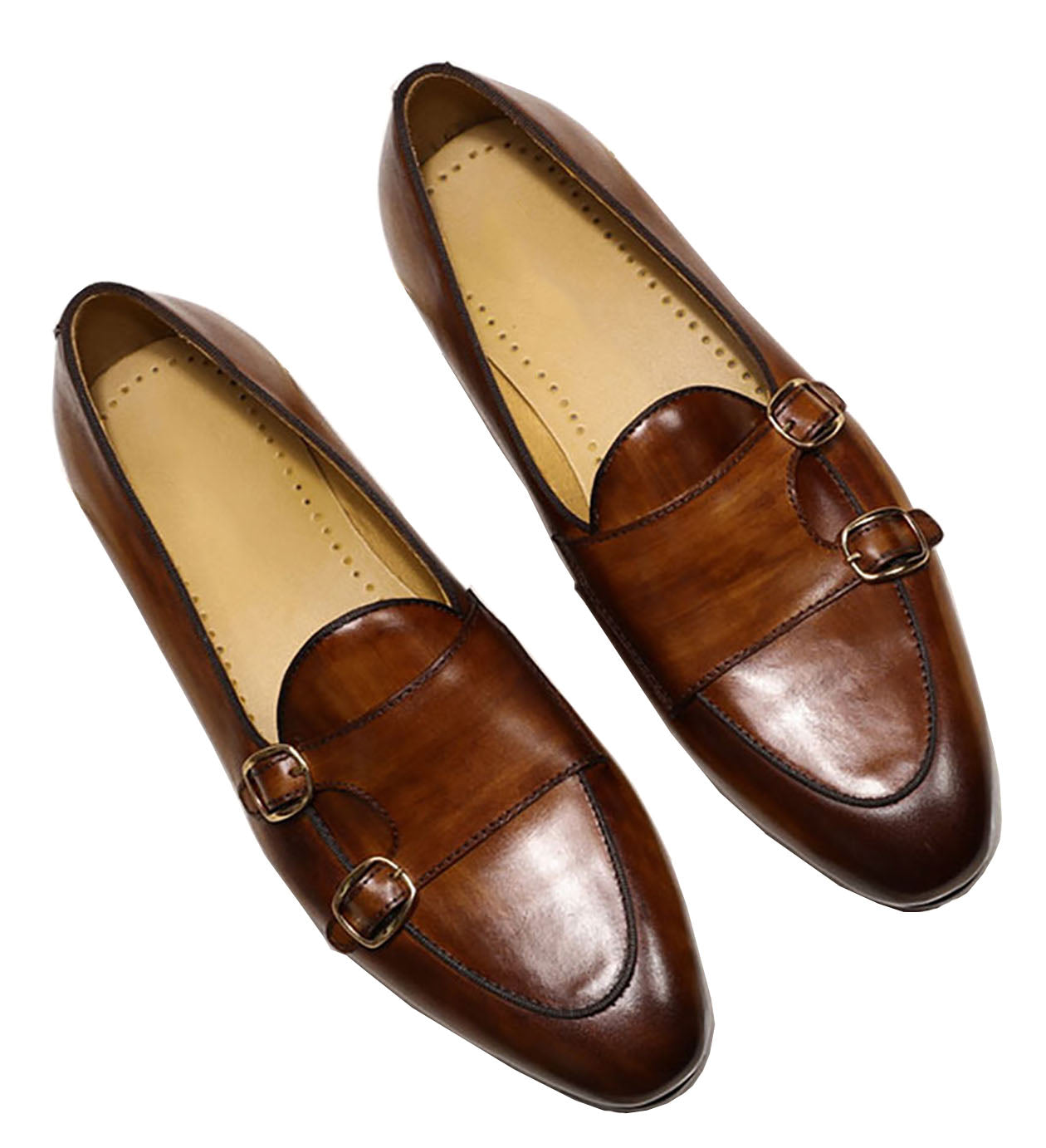 Men's Dress Formal Monk Strap Penny Loafers