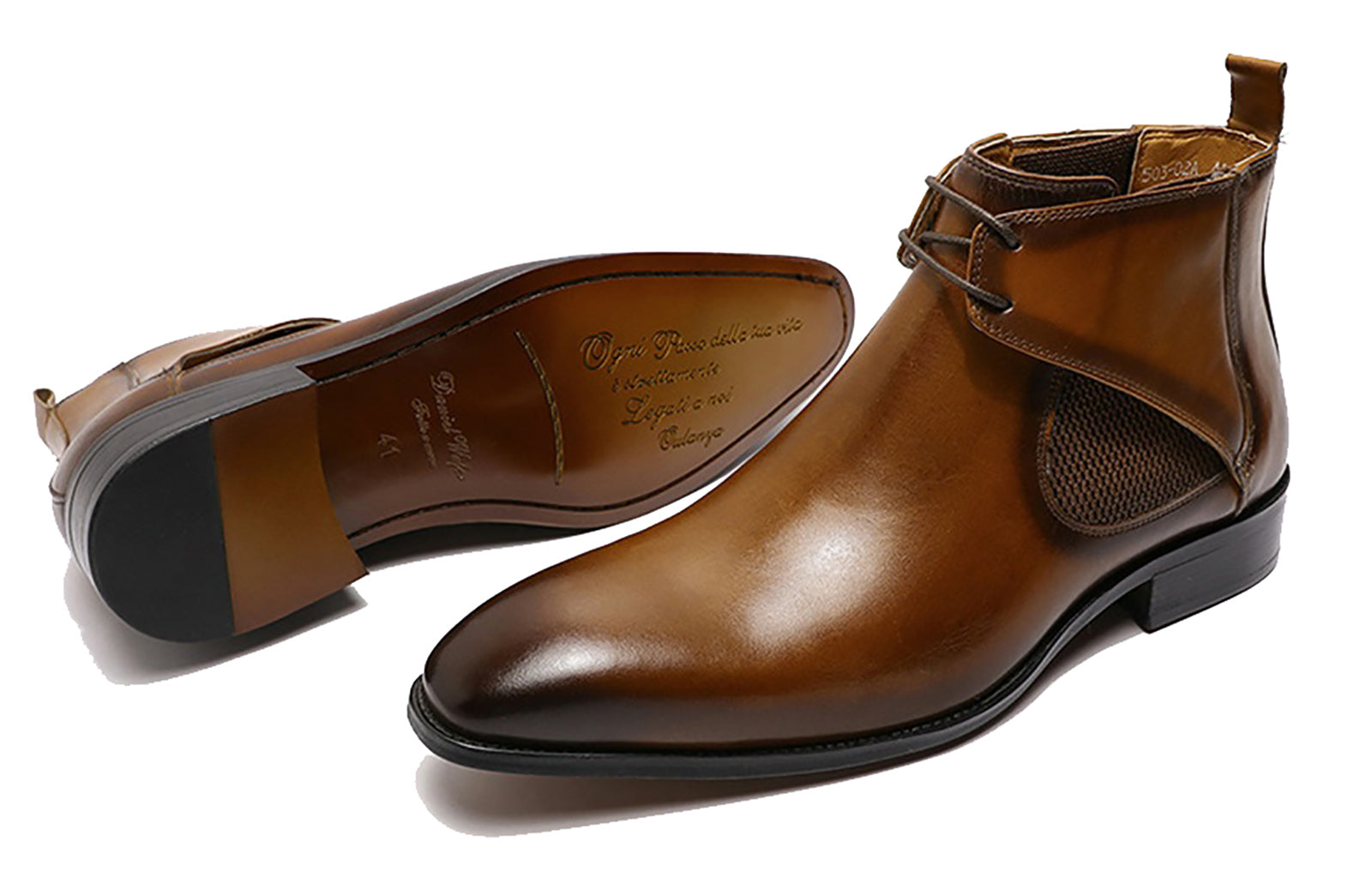 Botas Chukka de vestir Chelsea Foaml hechas a mano para hombre