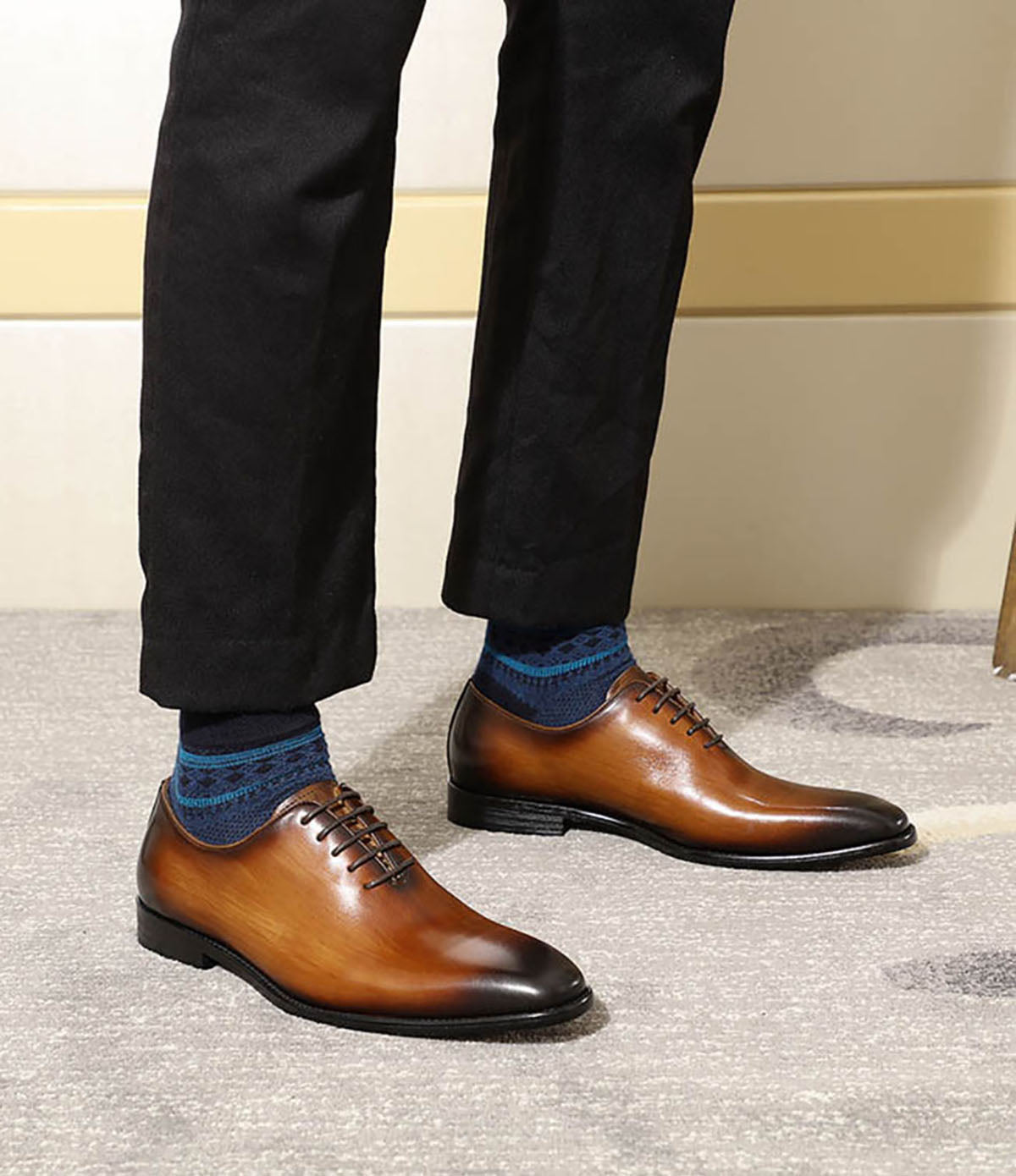 Zapatos Oxford formales de vestir para hombre