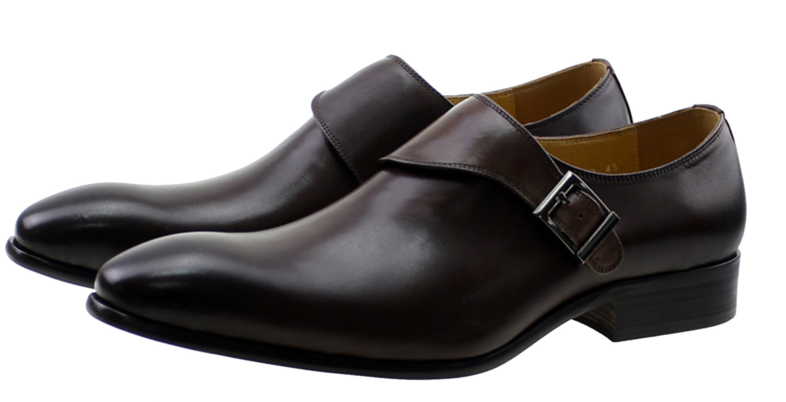 Men's Dress Formal Single Buckle Monk Strap Loafers
