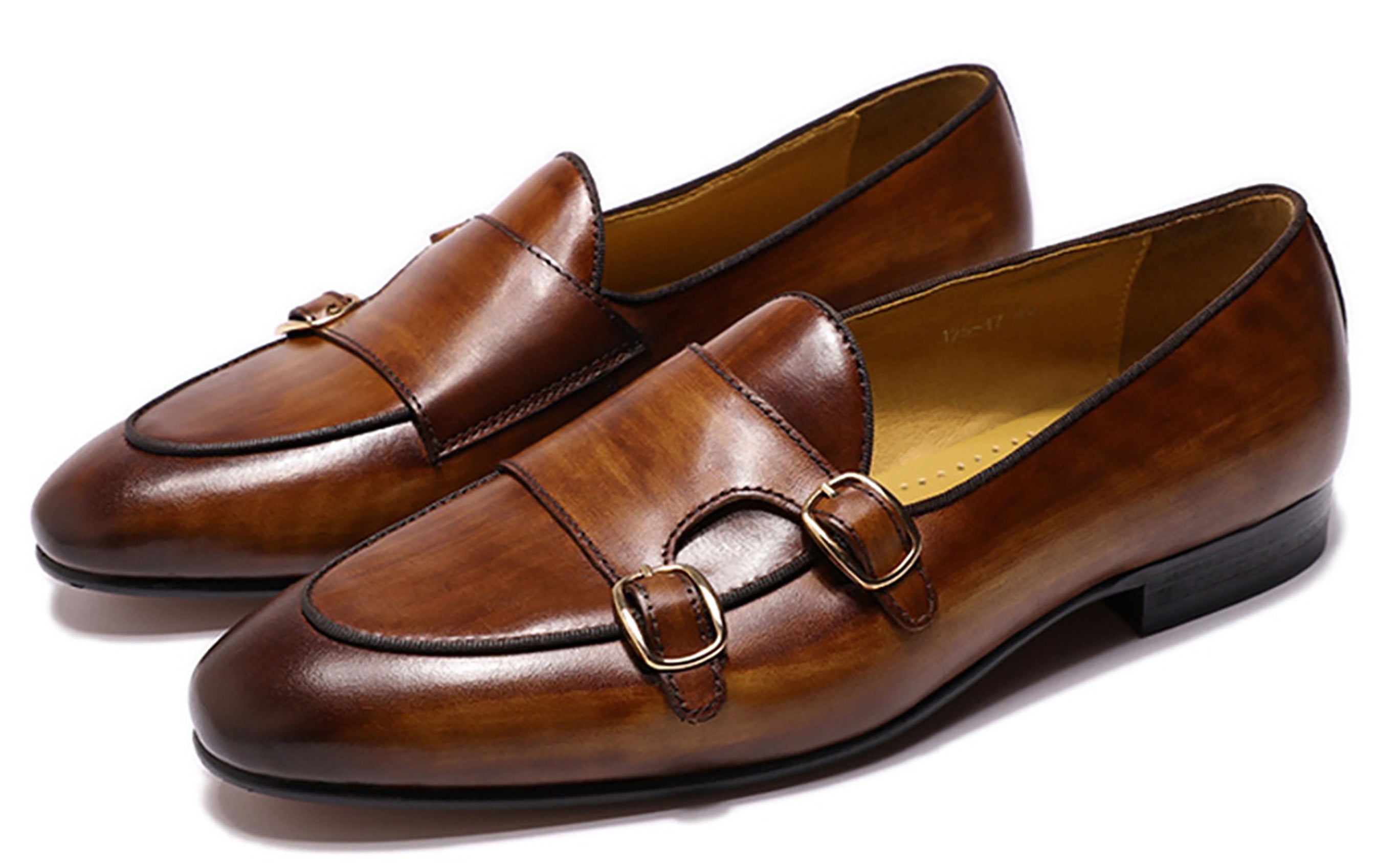 Men's Dress Formal Monk Strap Penny Loafers