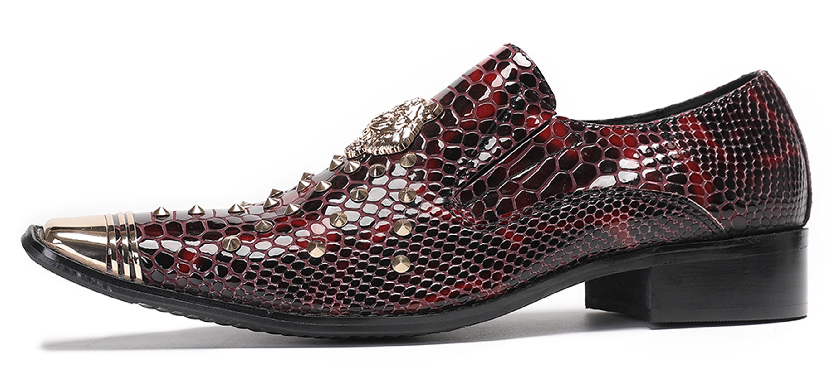 Mens Casual Party Loafers Sequin Western Shoes