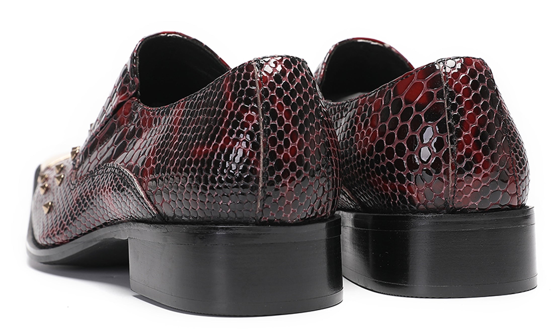 Mens Casual Party Loafers Sequin Western Shoes
