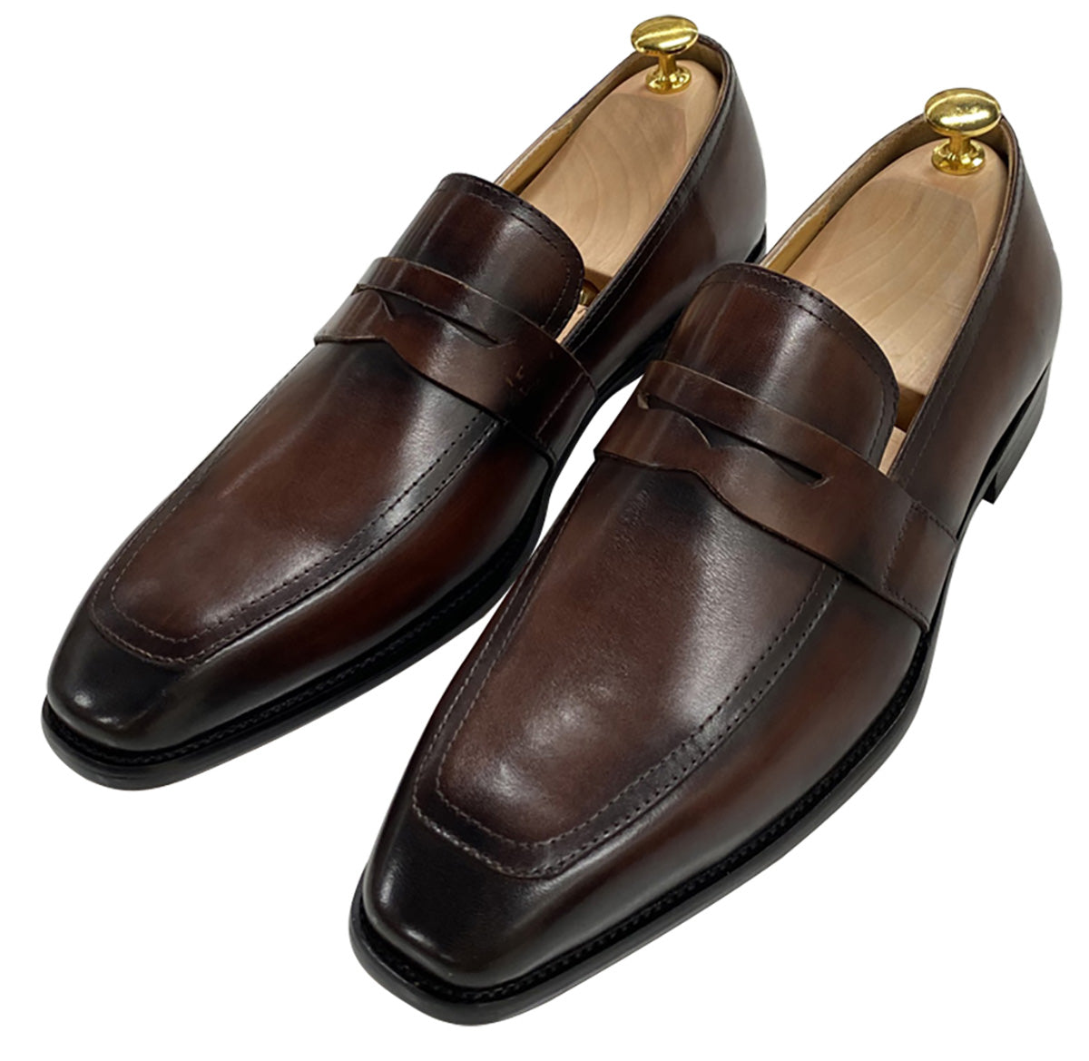 Men's Handmade Dress Formal Silp On Penny Loafers