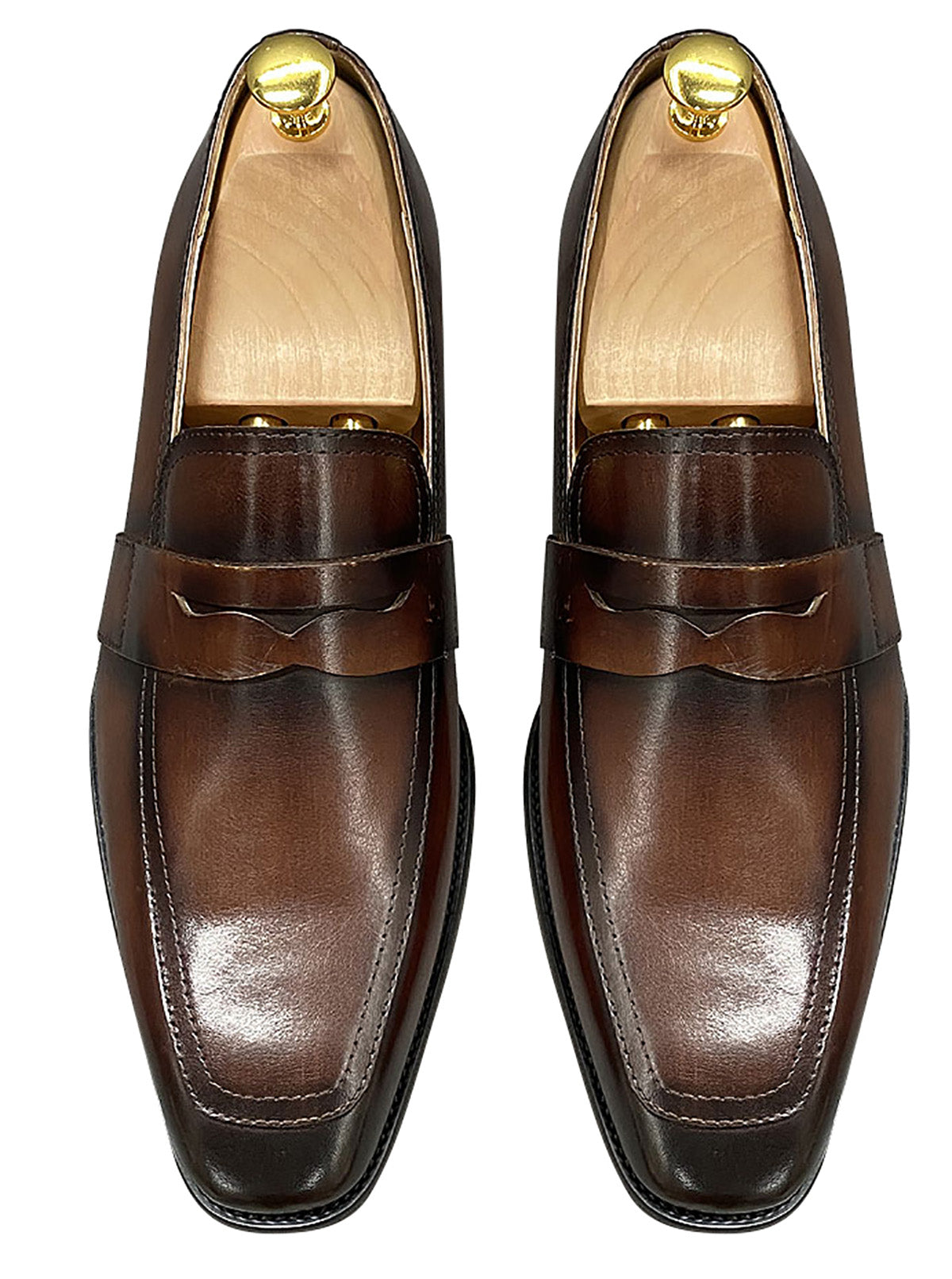 Men's Handmade Dress Formal Silp On Penny Loafers